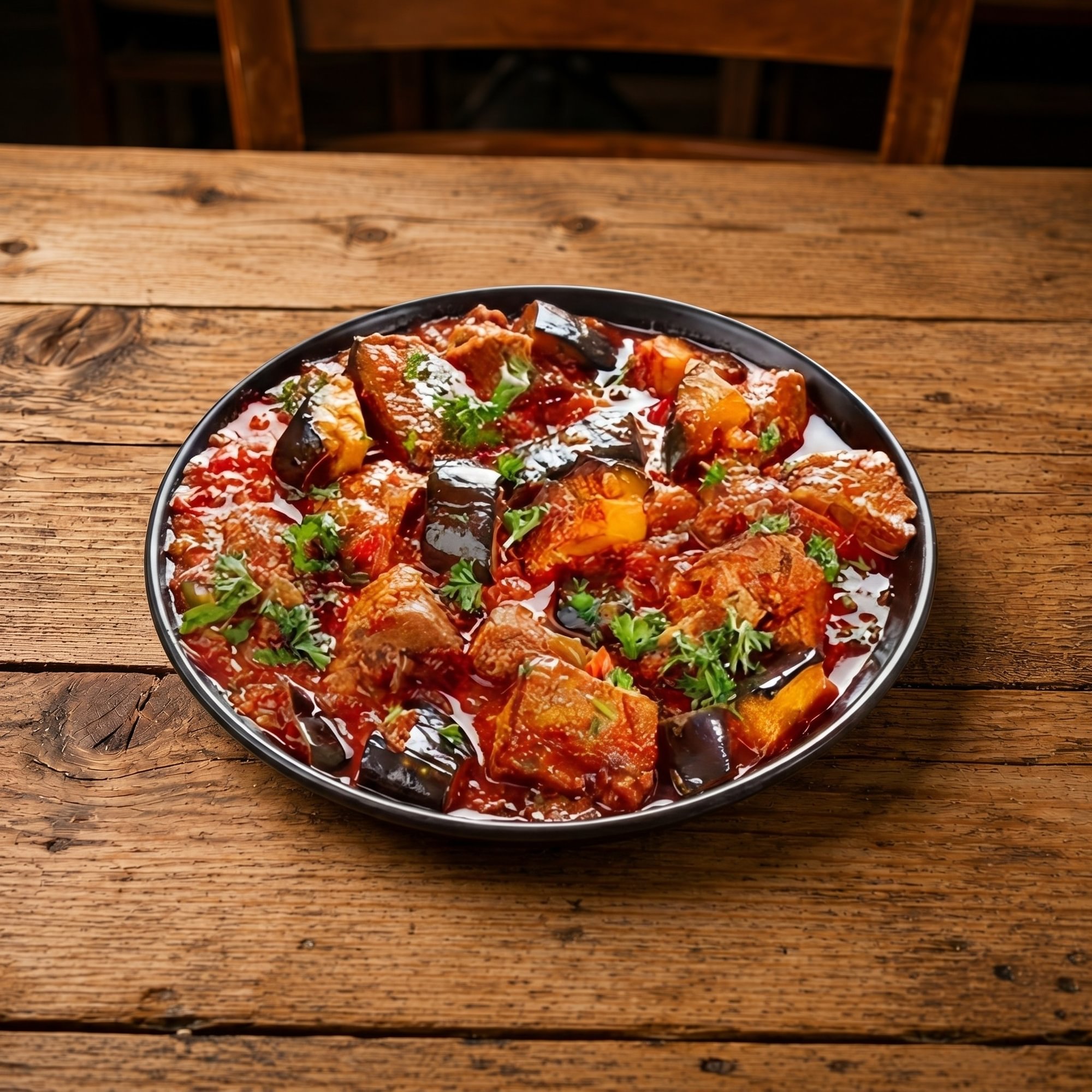 Sauced Eggplant