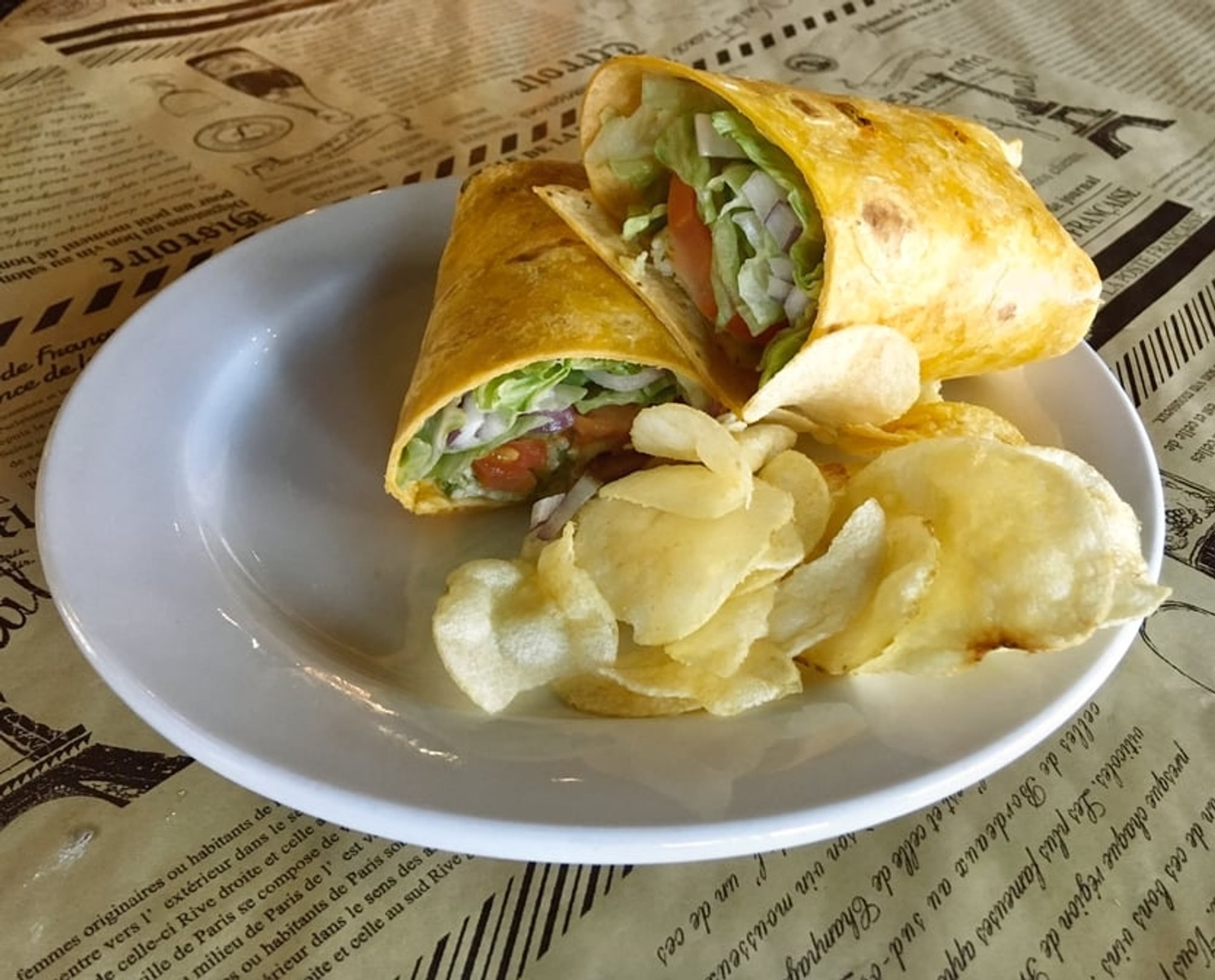 Pesto Chicken Wrap