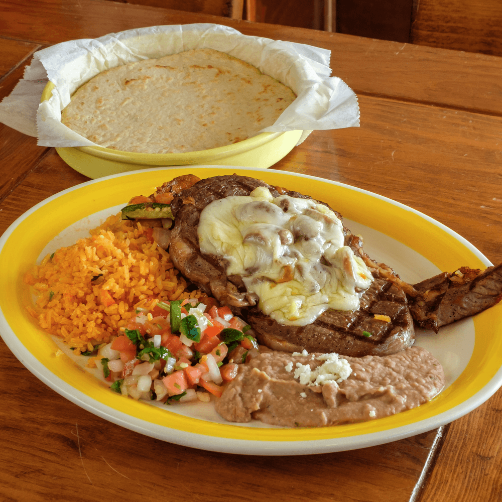 Bistec Xochiimilco (Ribeye Steak Xochimilco Style)