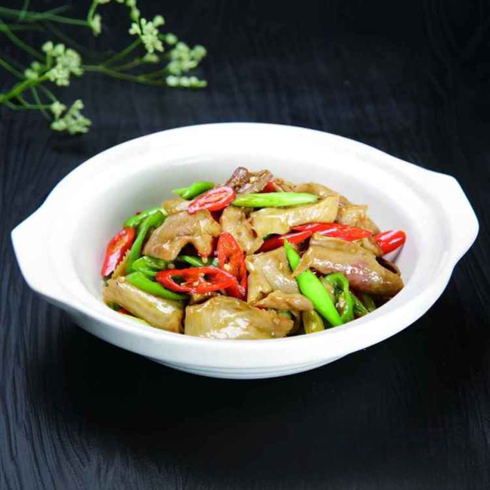 PK12. 豉汁尖椒豬肚/Stir-Fried Pork Tripe w. Chill Pepper in Black Bean Sauce