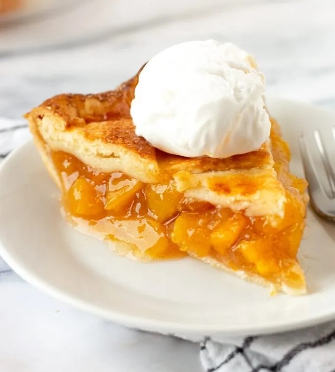 Peach pie - Slice