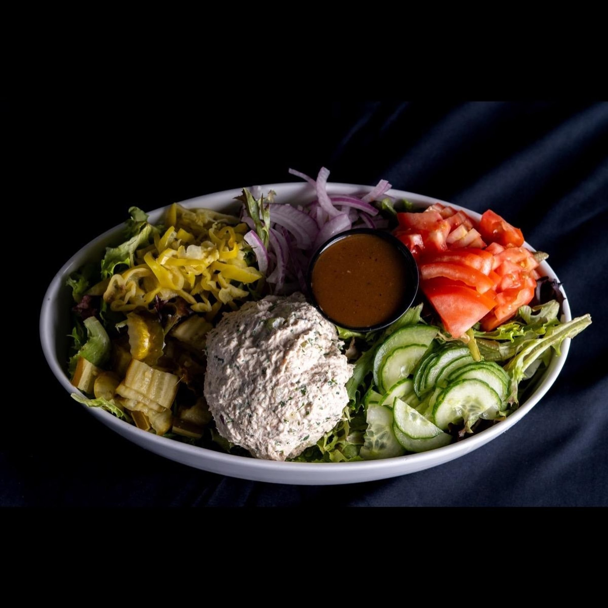 Chicken Salad on Spring Greens