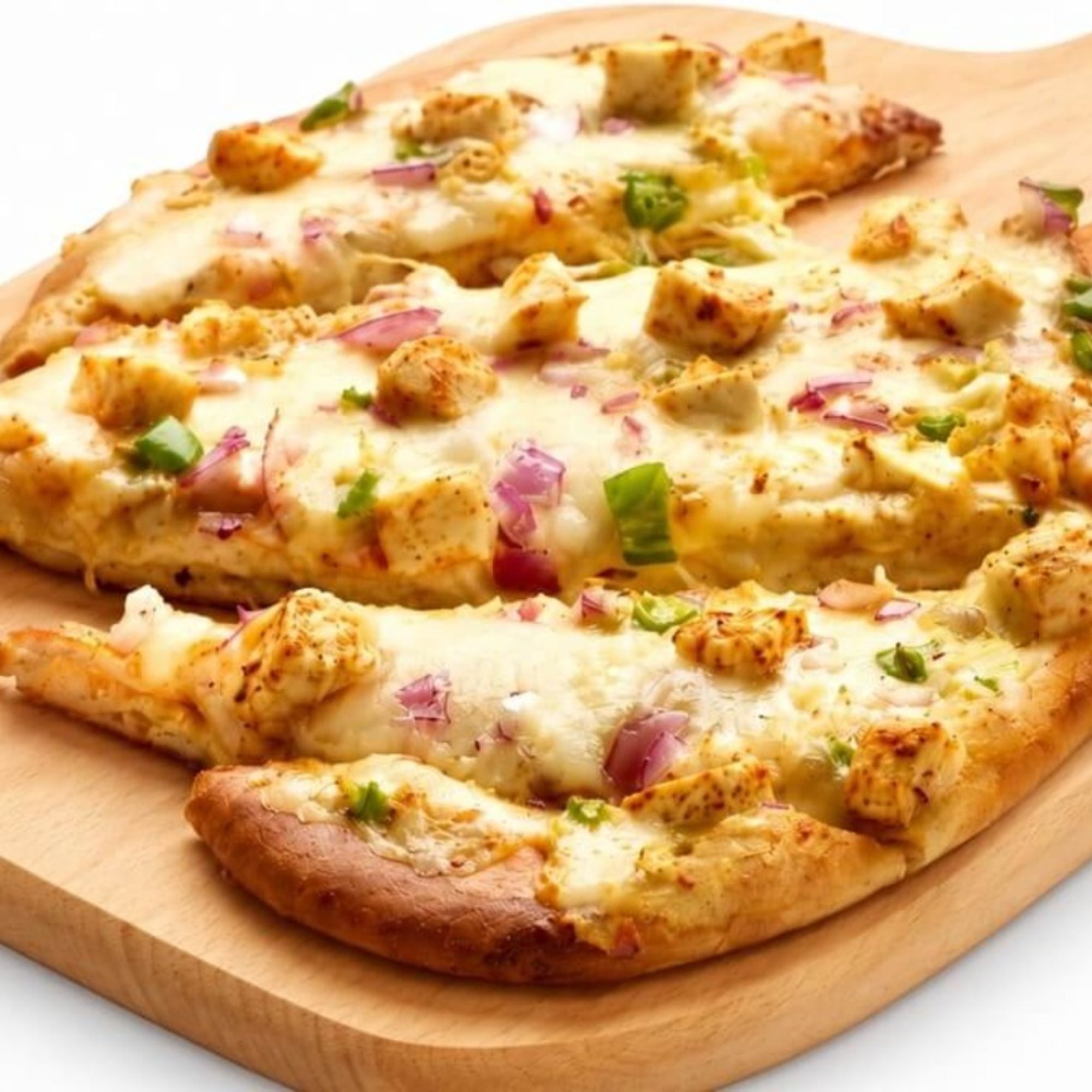Shahi Paneer Naan Pizza Twist