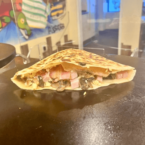 Meaty Breakfast Crepe