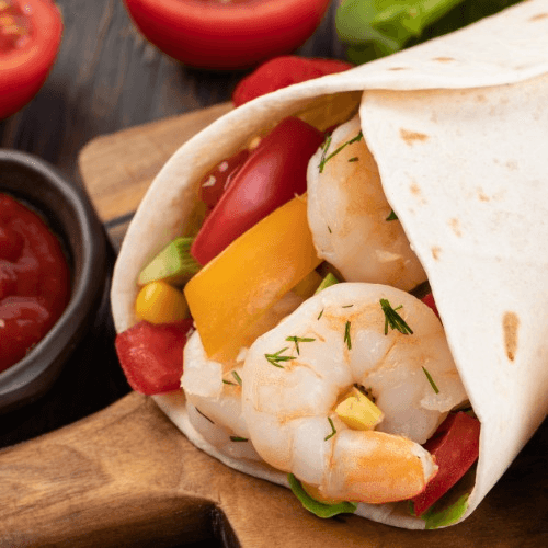 Shrimp/Camaron Burrito