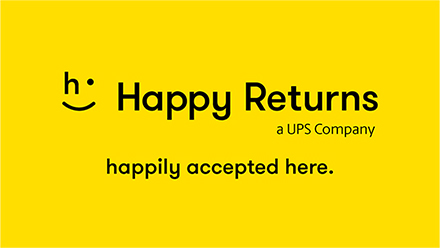 Happy Returns, a UPS Company logo