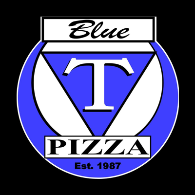 Blue T Pizza Logo