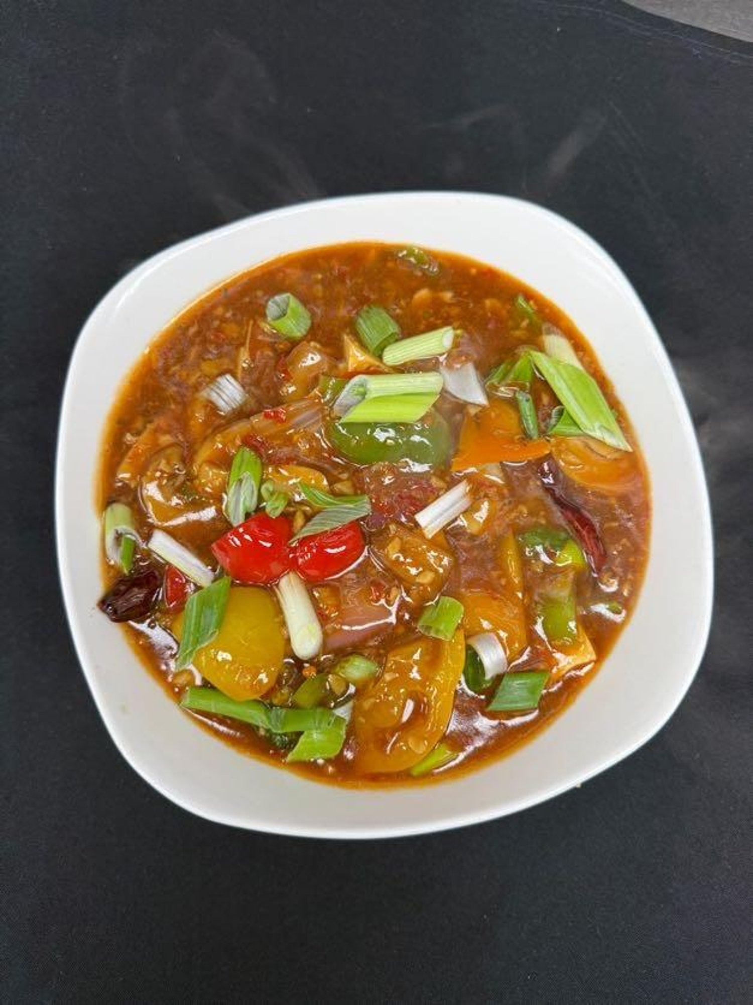 Vegetables with Tofu in Schezwan Sauce (vegan)
