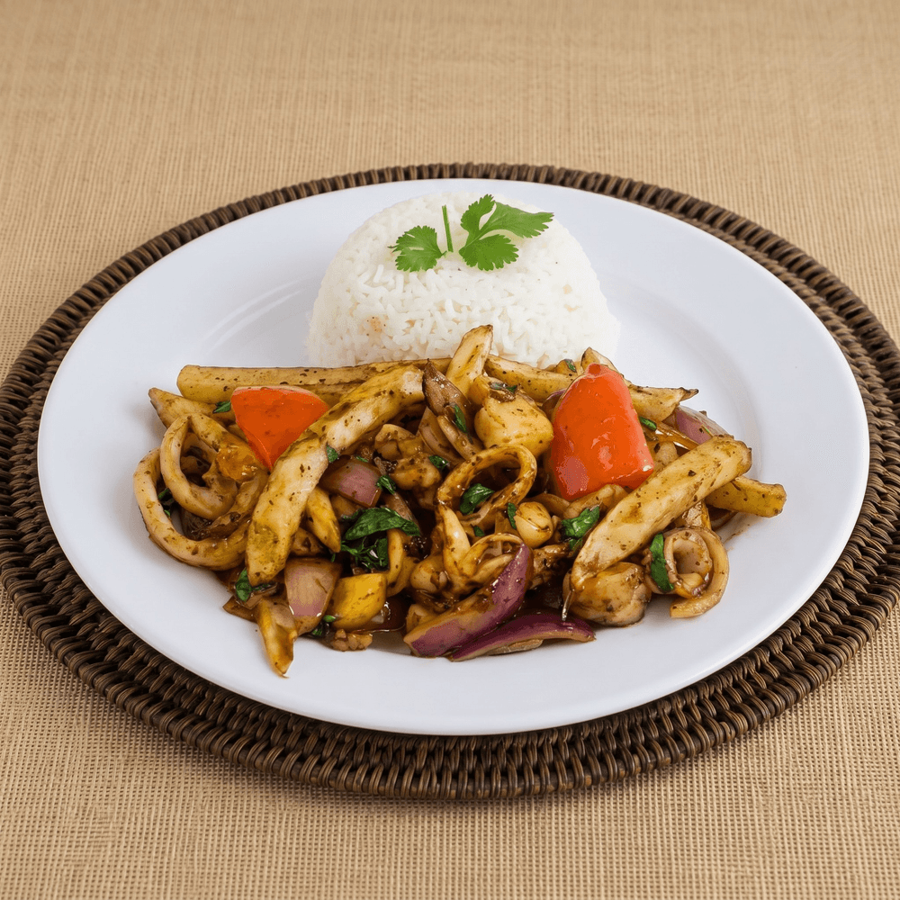 Seafood Saltado