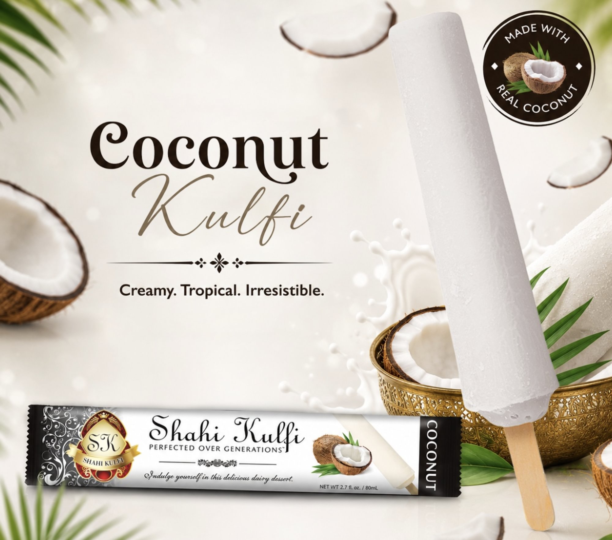 Shahi Coconut Kulfi