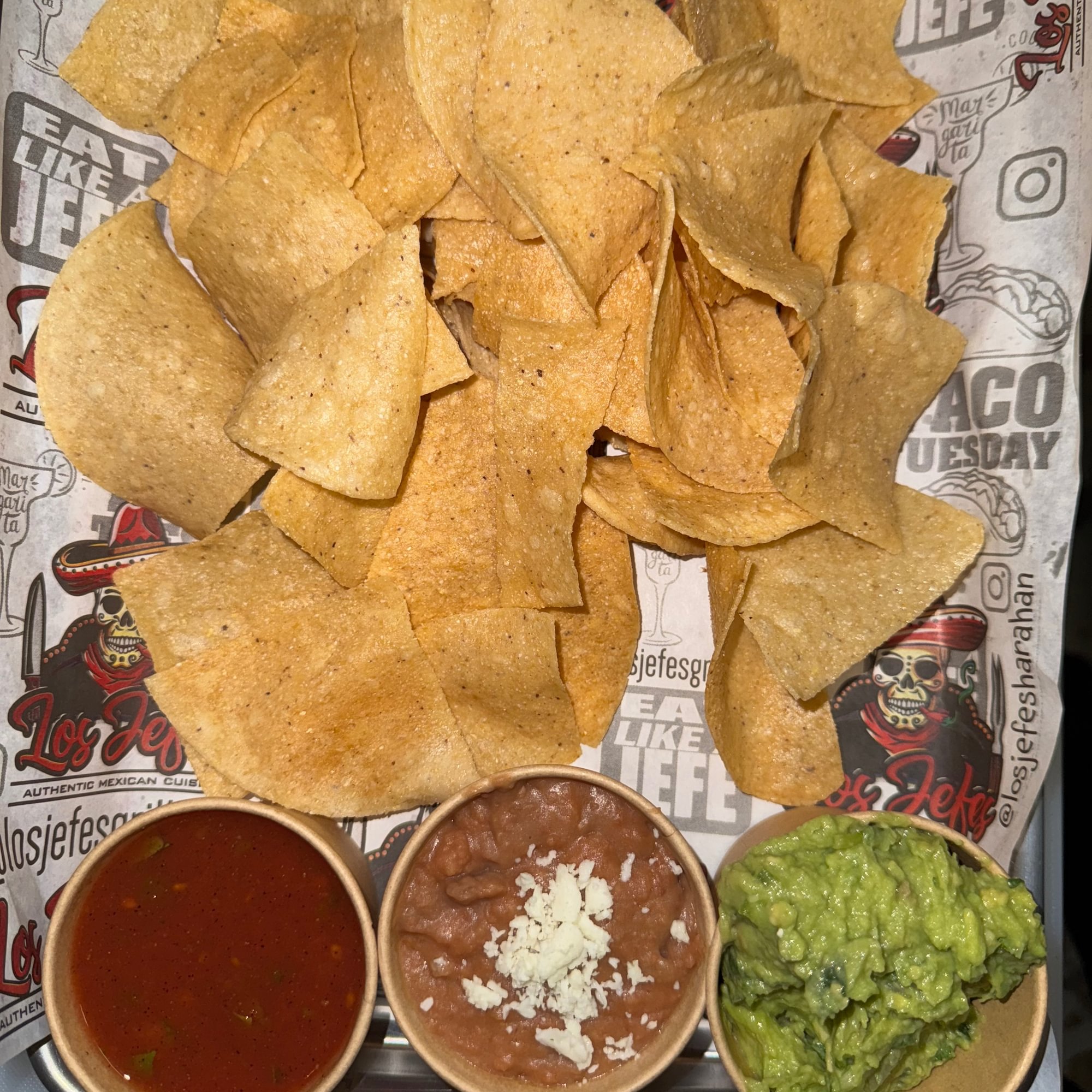 Trio of chips & dip