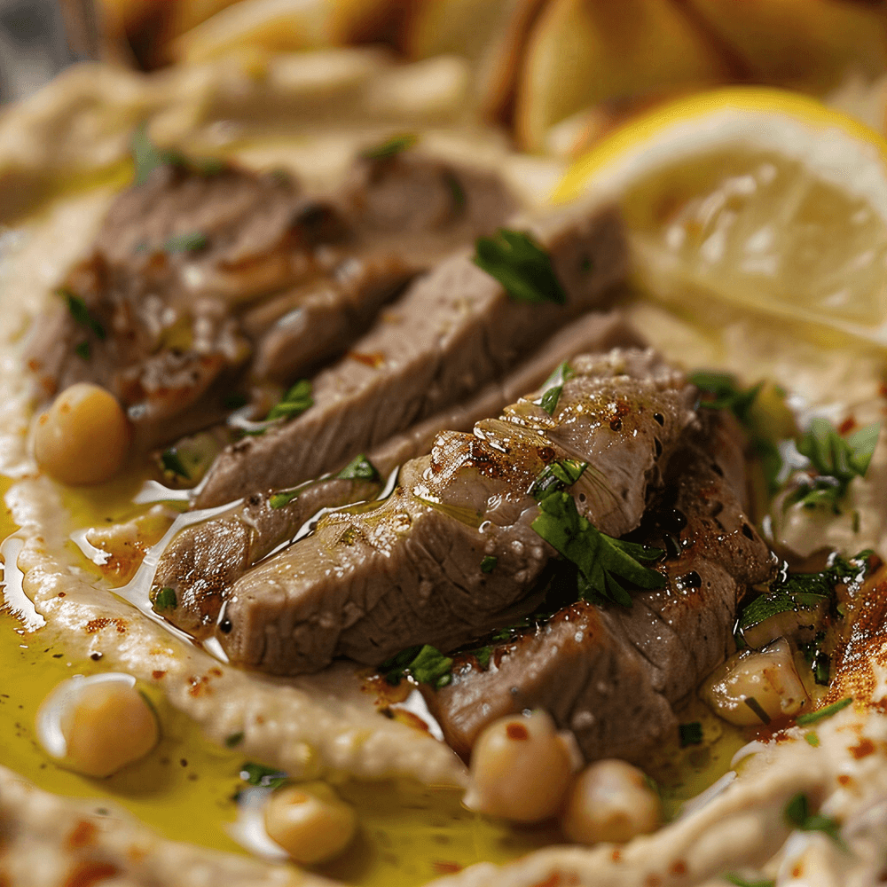 Hummus with Gyro
