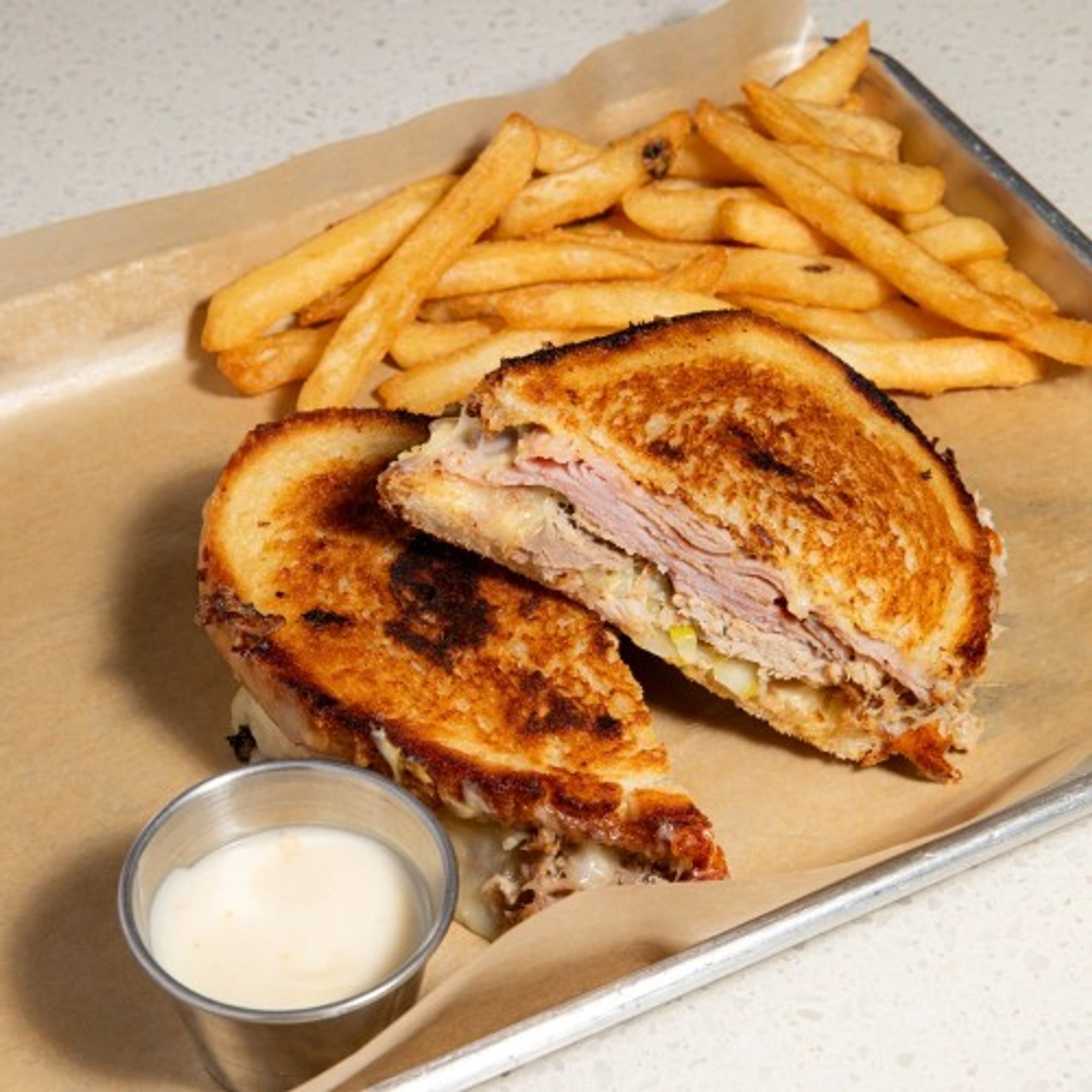 The Cubano Grilled Cheese