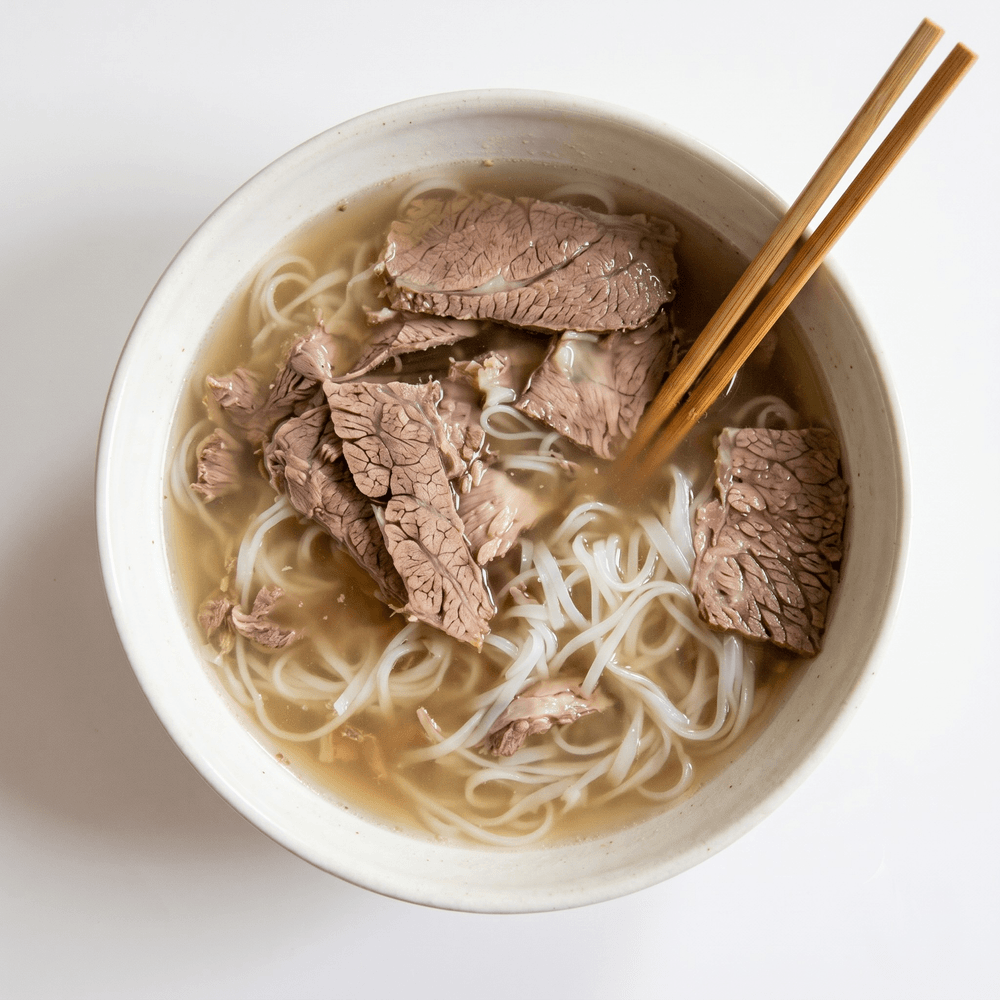 Kid's Noodle Soup with Beef Flank