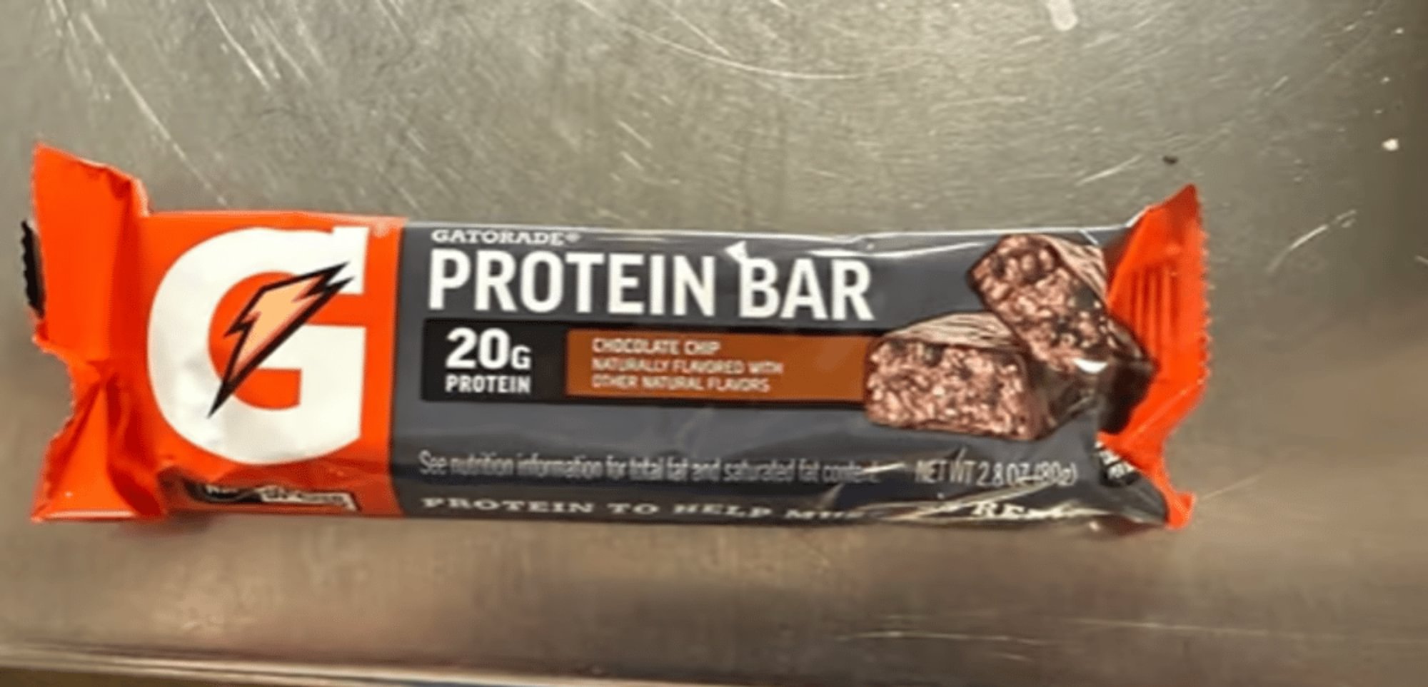 Choc Chip Gatorade Protein Bar 20 Grams