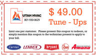 $49.00 tune-up on air conditioner or furnace. $49.00 tune-up on air conditioner or furnace.