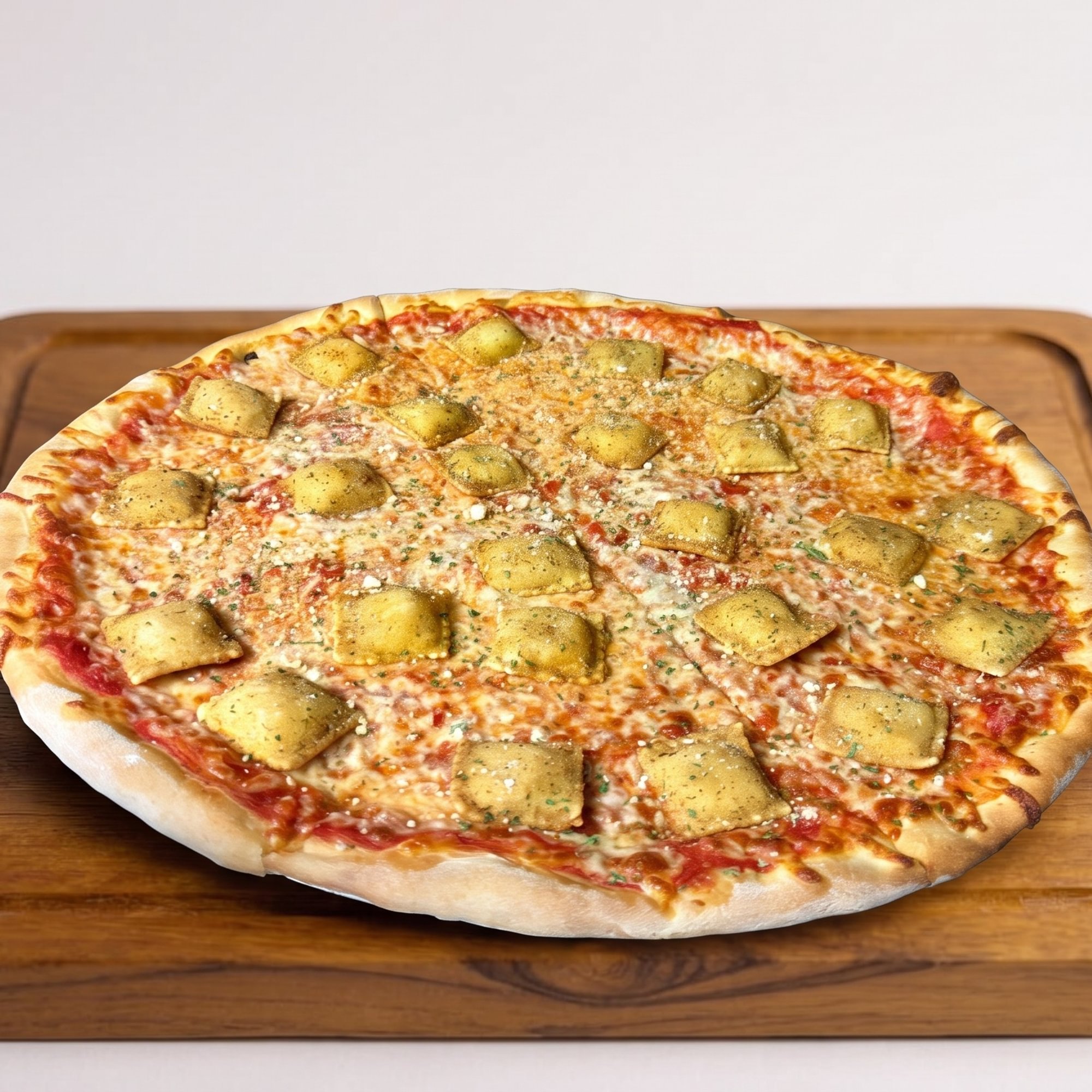 Fried Ravioli Pizza