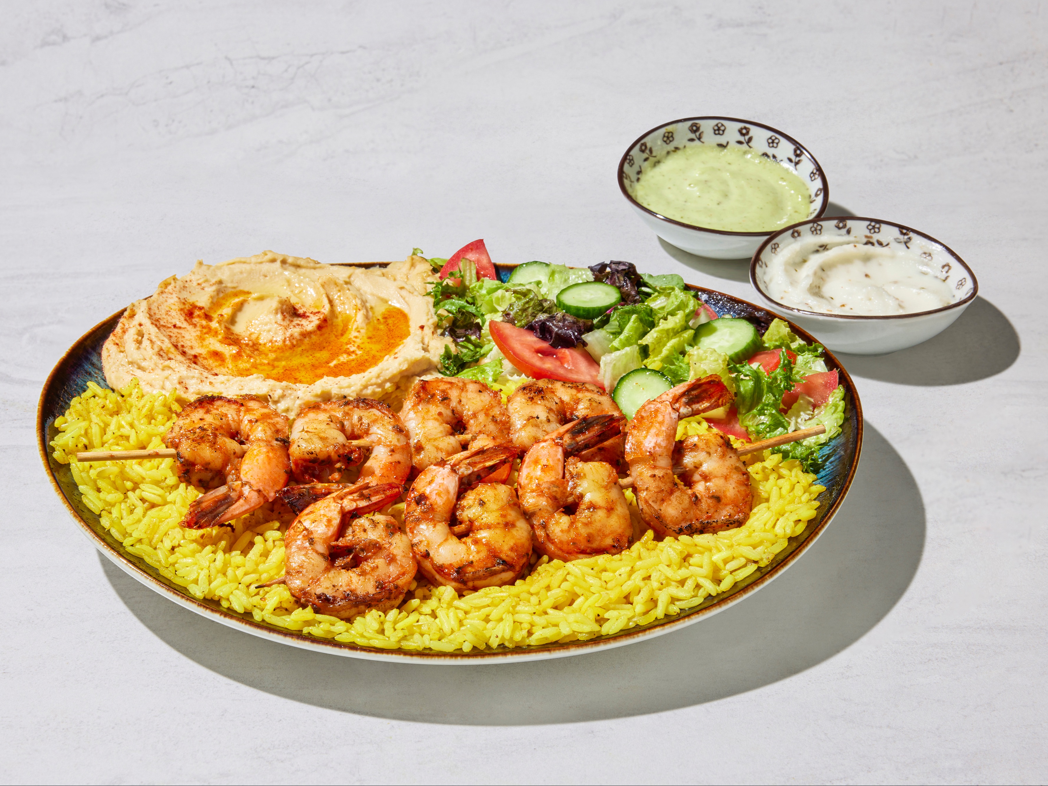 #4 Shrimp Kabab Plate