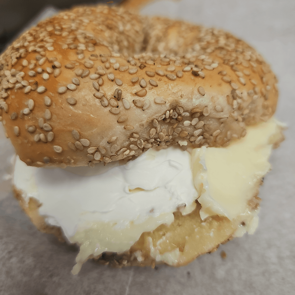 Bagel With Cream Cheese & Butter OR Jelly