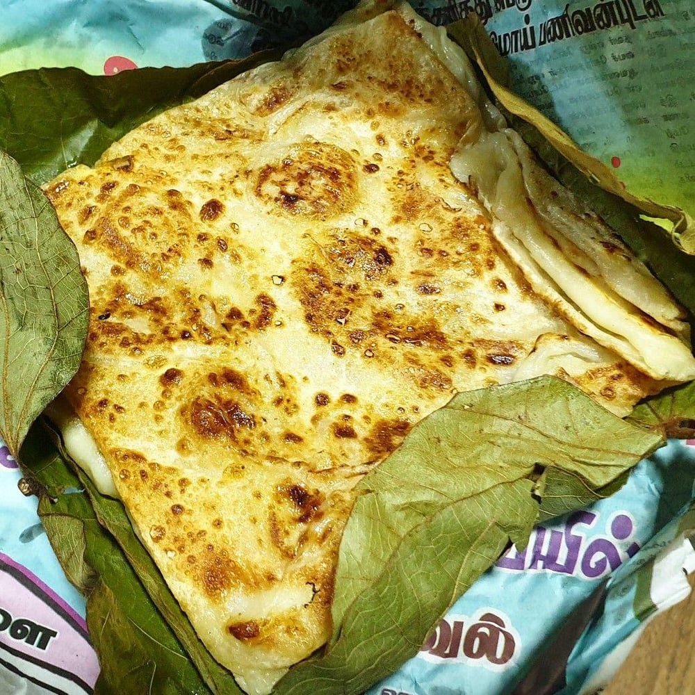Treasure Paratha in Banana Leaf (Kizhi Porotta)