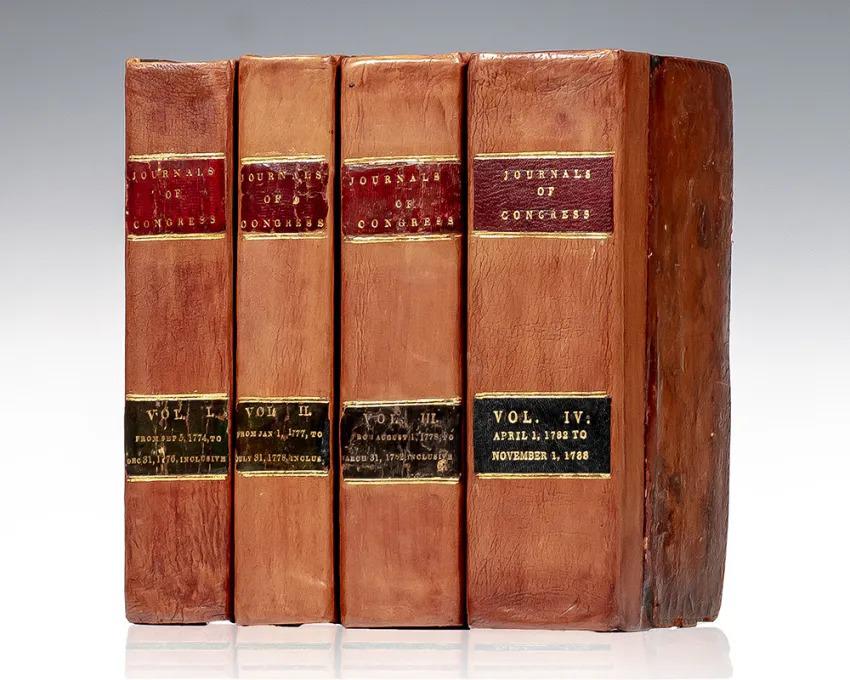Journals of the American Congress: From 1774 to 1788. In Four Volumes.