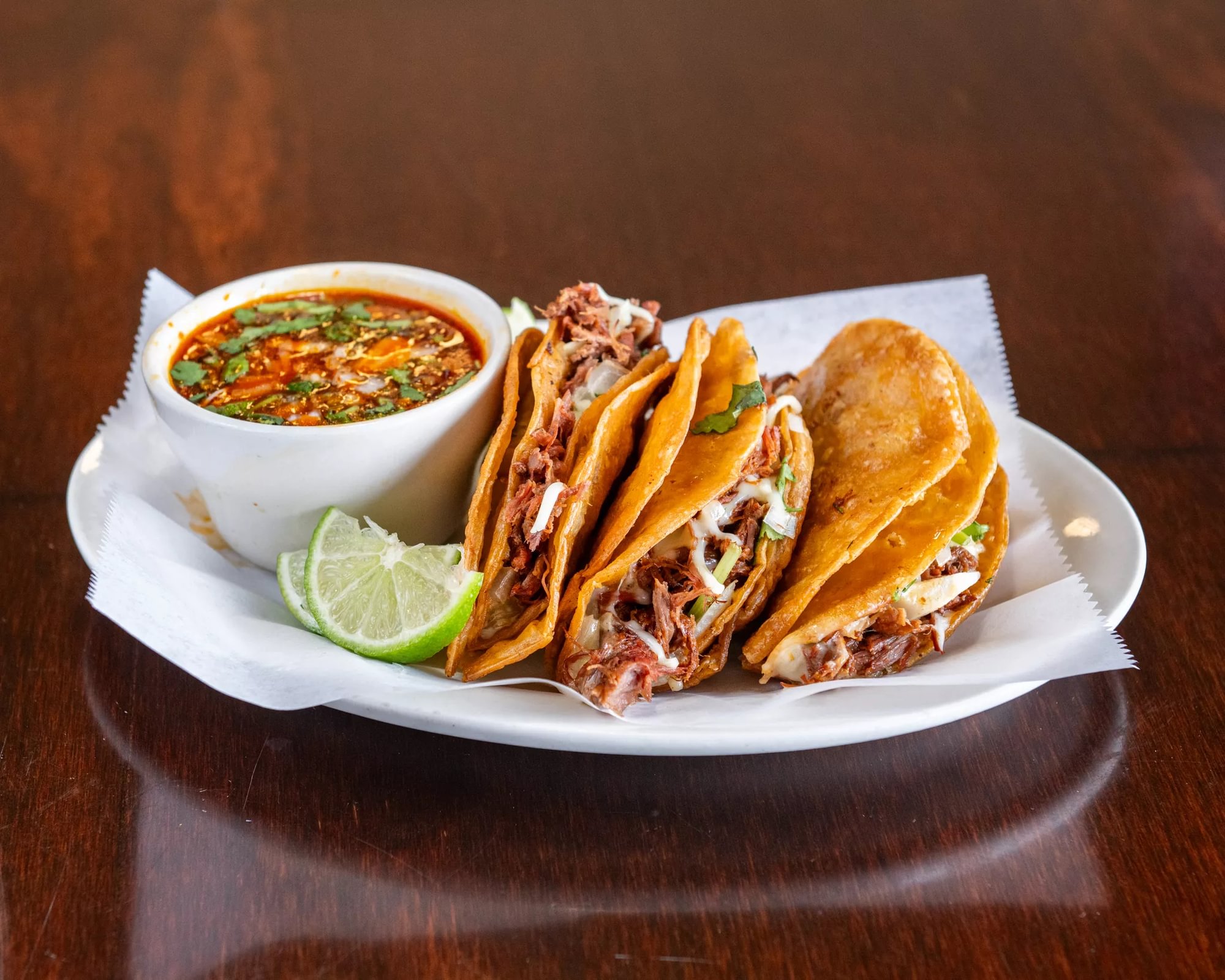 Three Quesabirria Tacos
