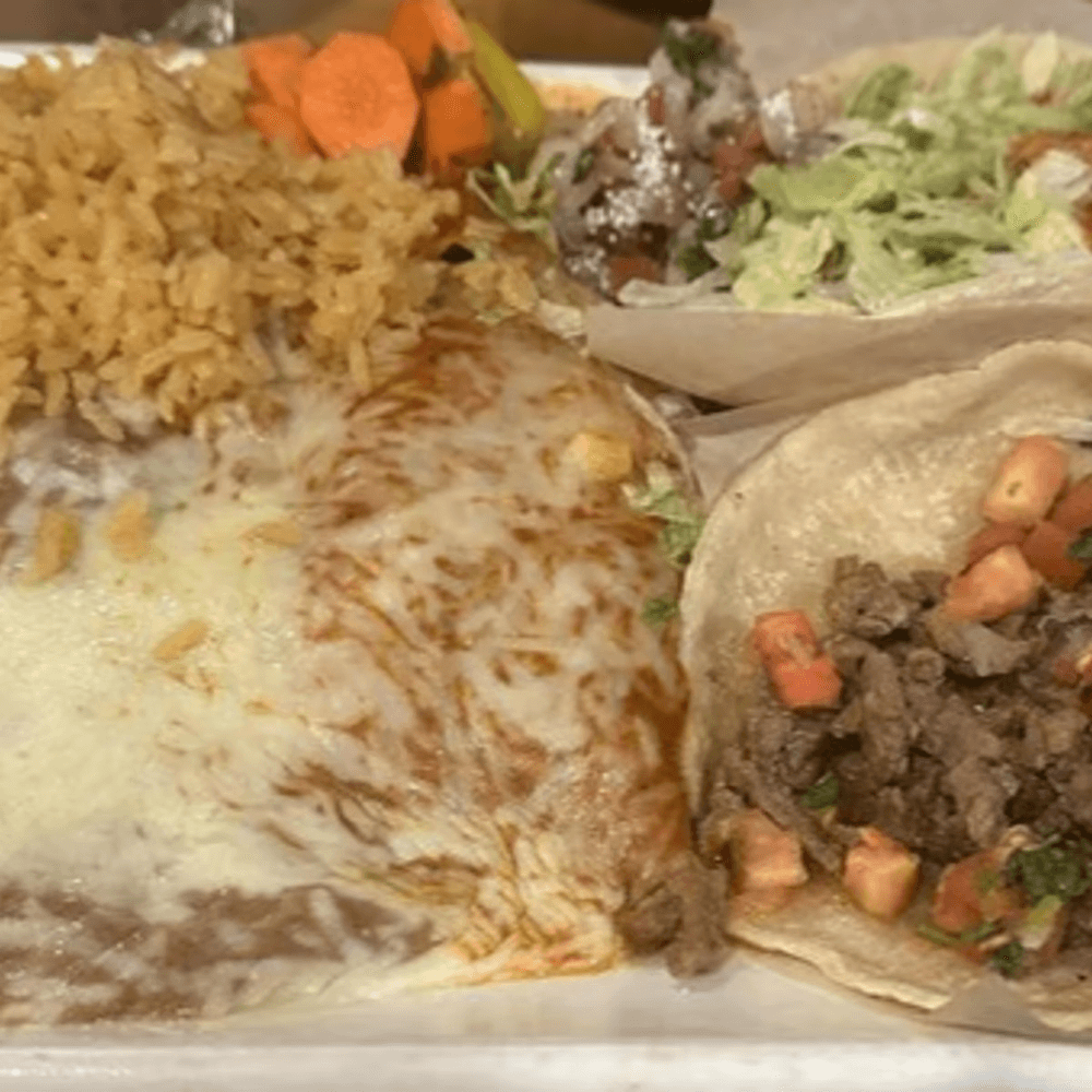 #1-One Enchilada and Two Tacos