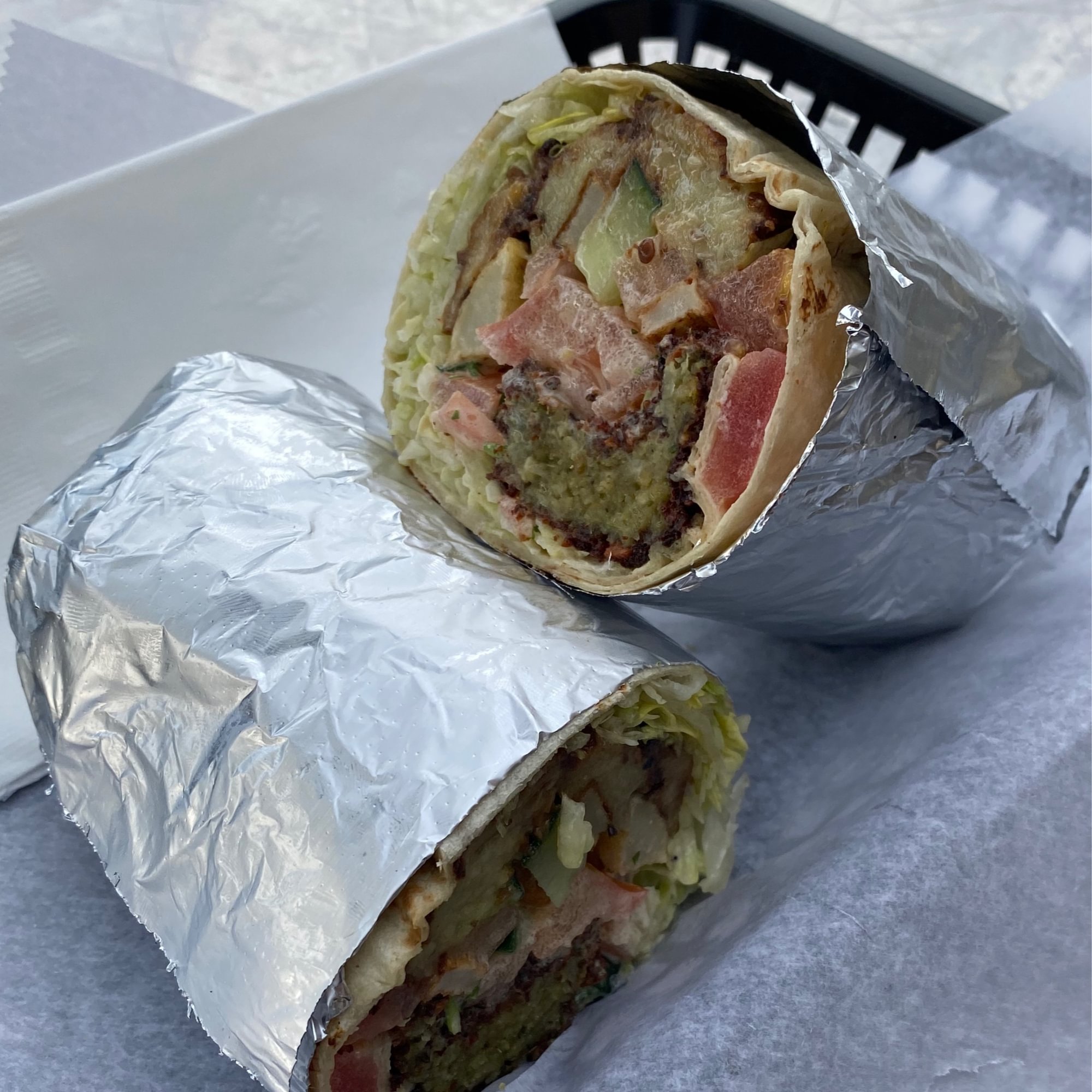 Falafel Deluxe Wrap