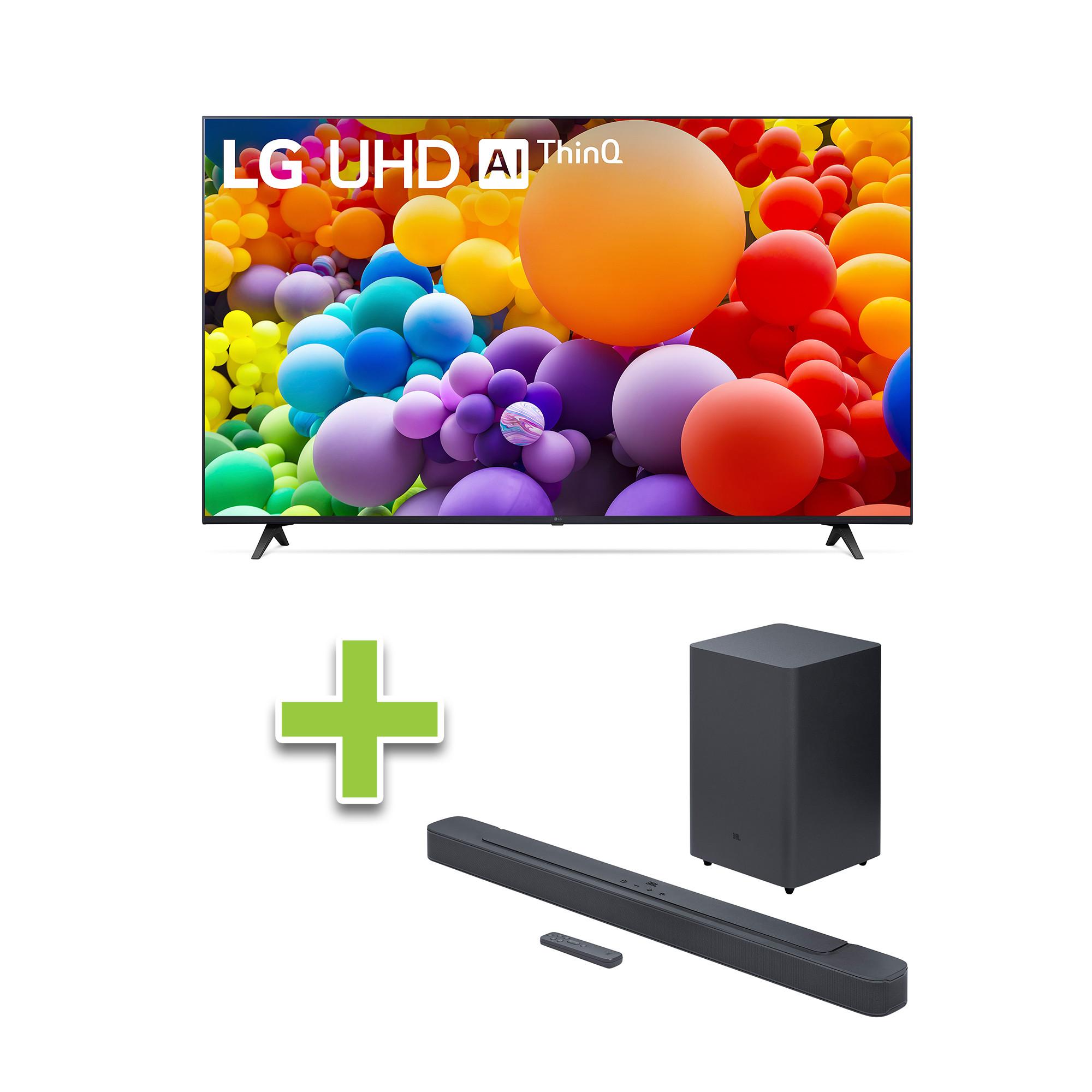 75" LG Smart TV & JBL 2.1 ch Soundbar