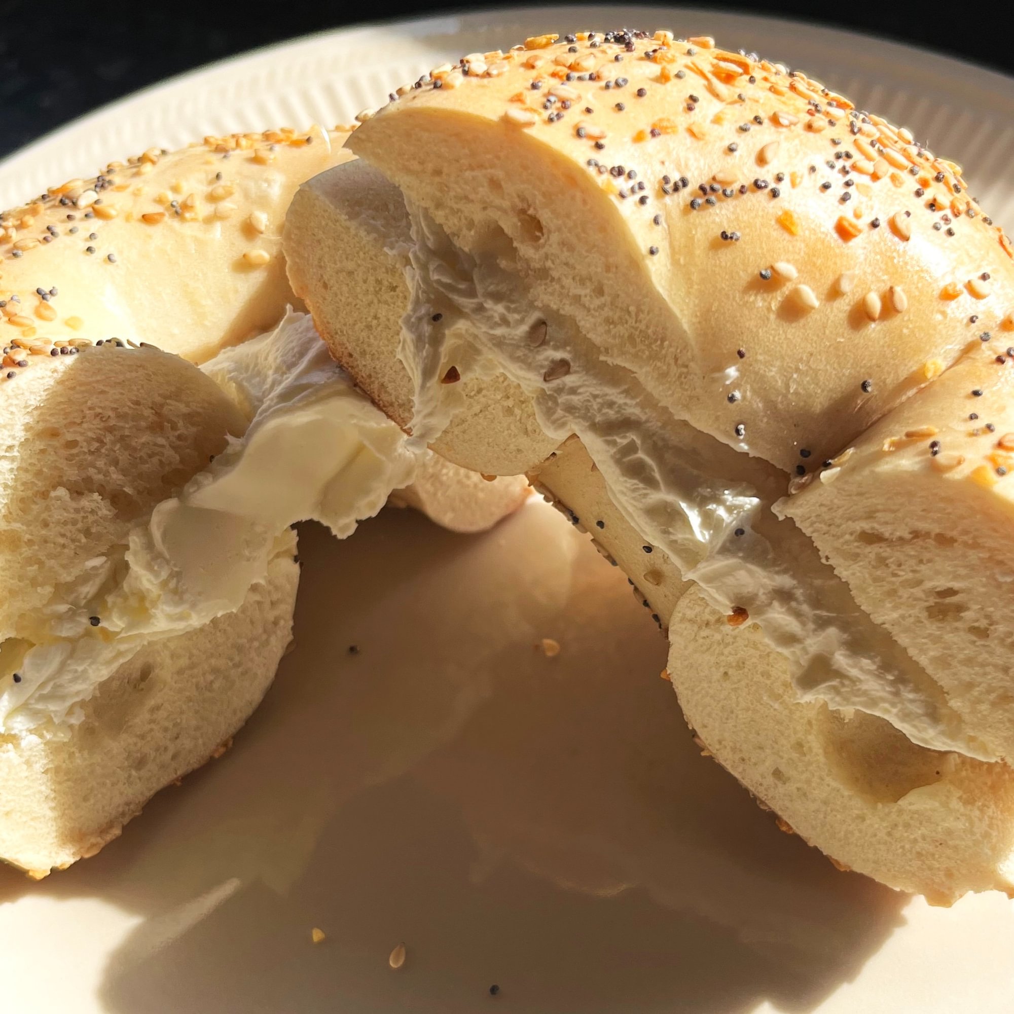 Bagel With Plain Cream Cheese
