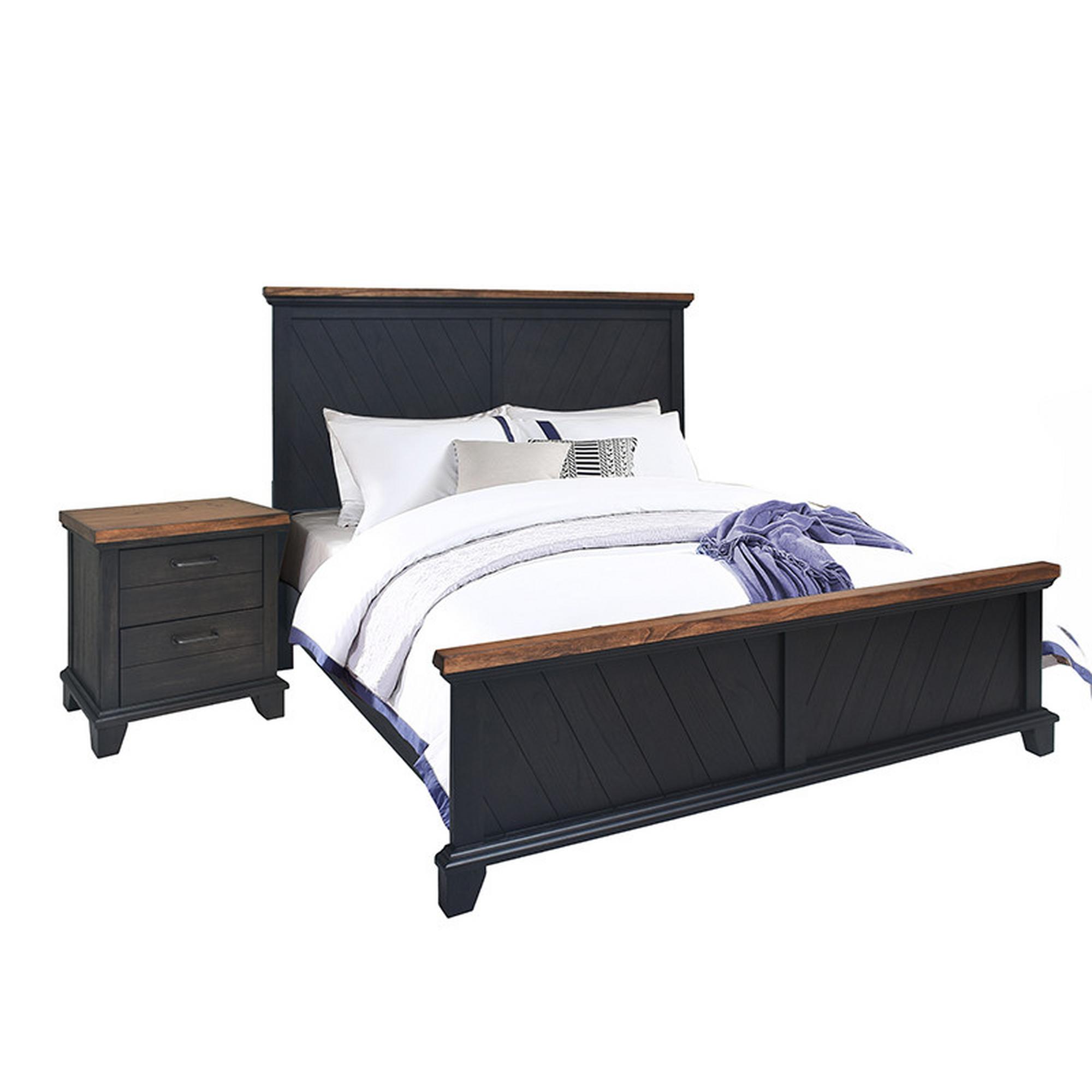 King Bear Creek Bed & Nightstand