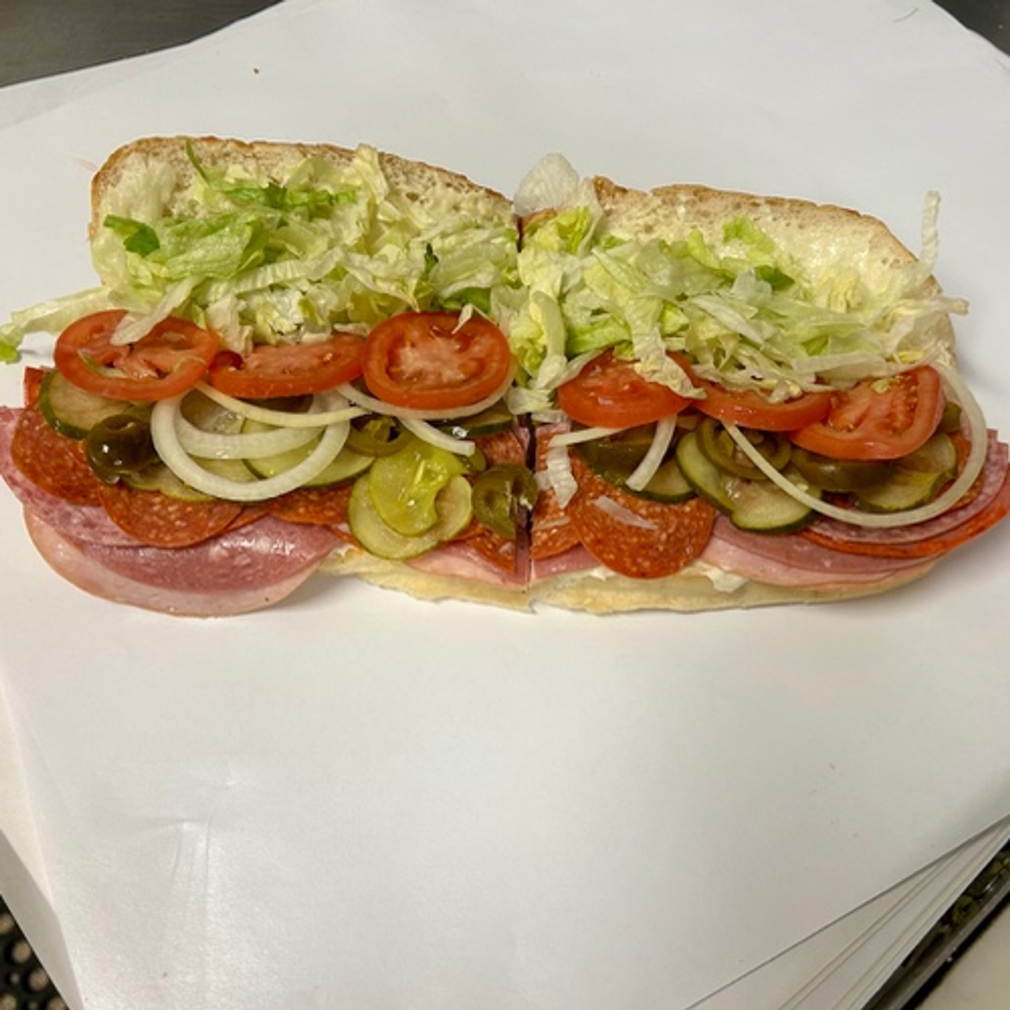 #16 Whole Italian Hoagie Sub.