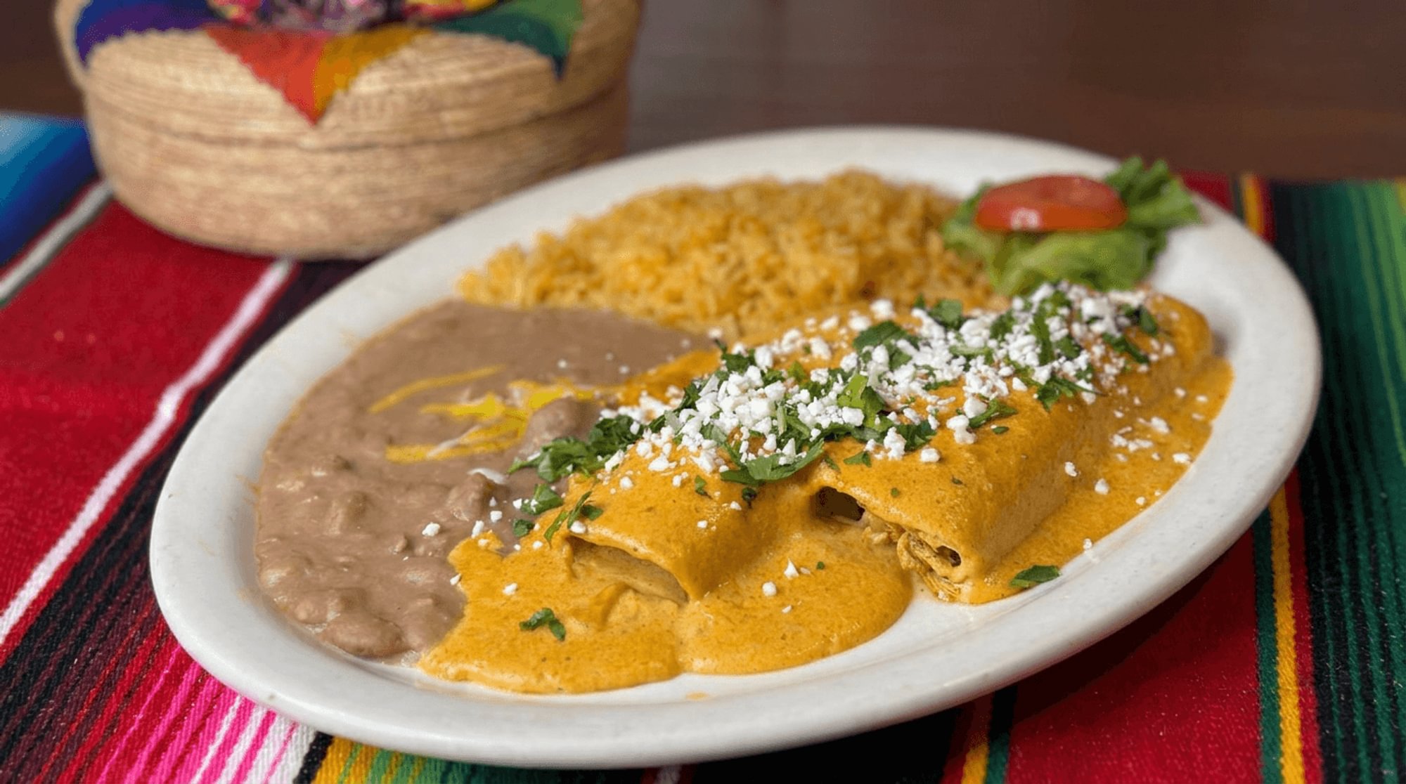 Enchiladas a la Crema