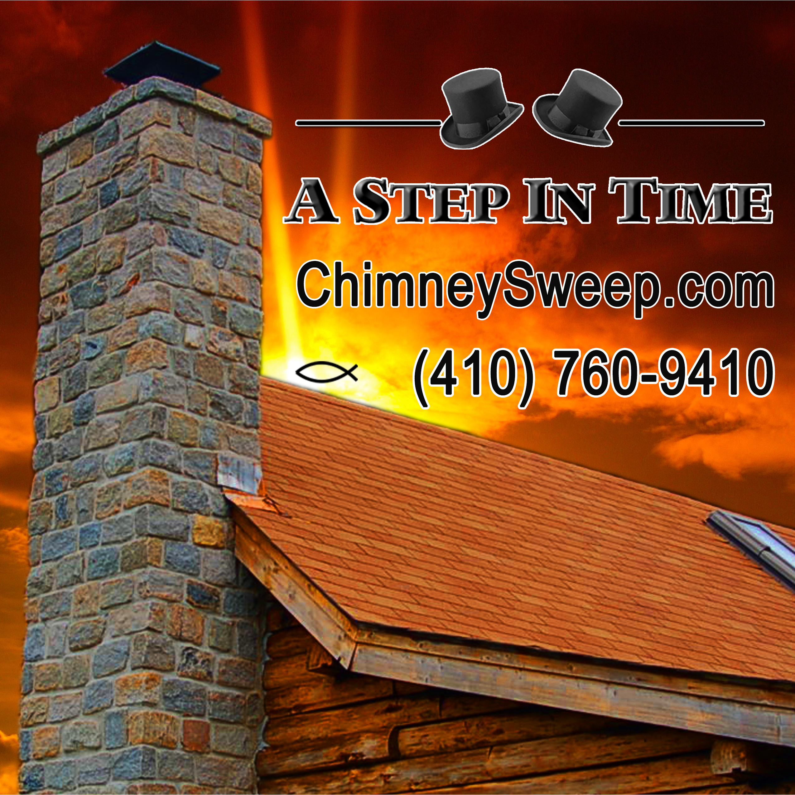 A Step In Time Chimney Sweep Logo