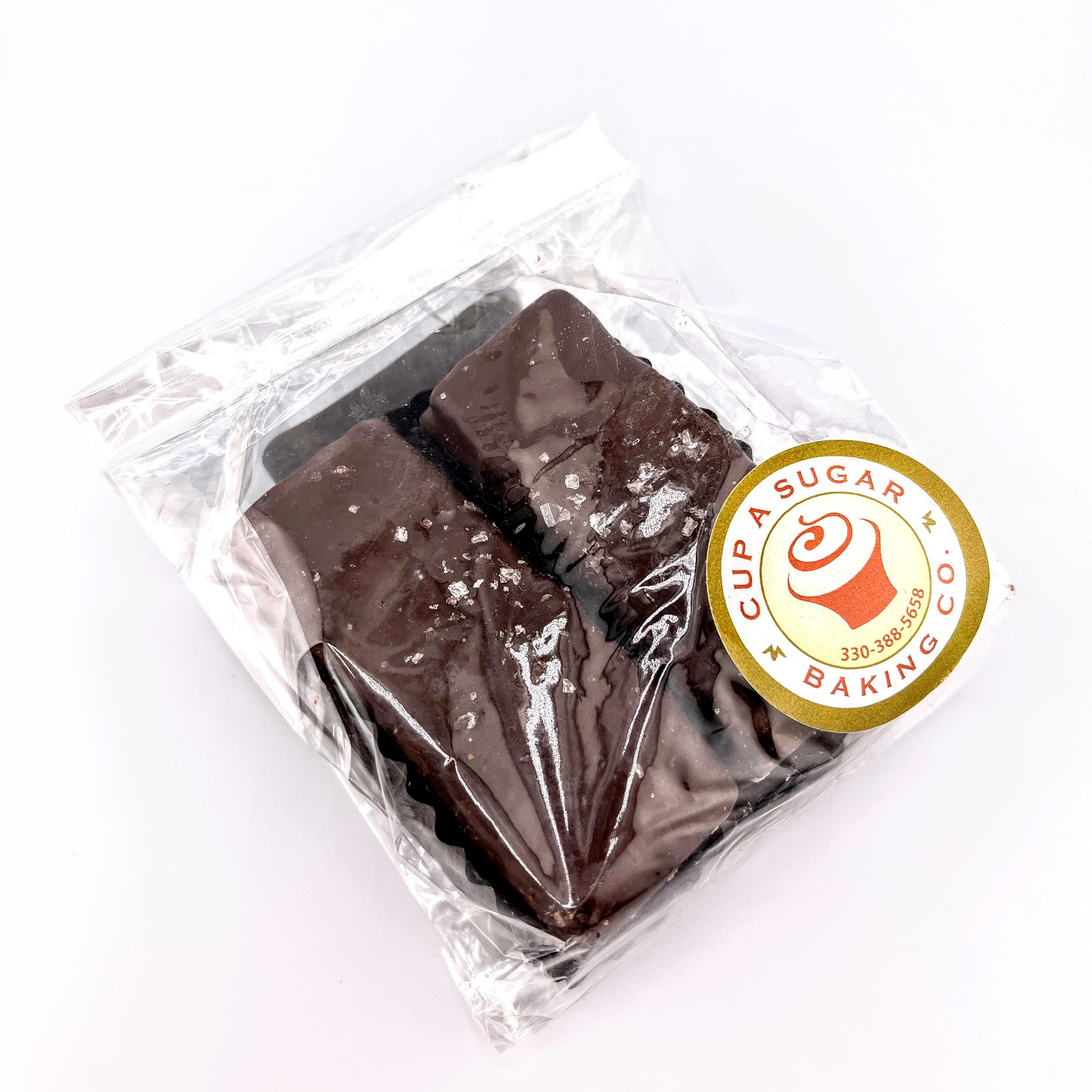 Sea Salt Caramel Brownie Dipped in Chocolate 2pk