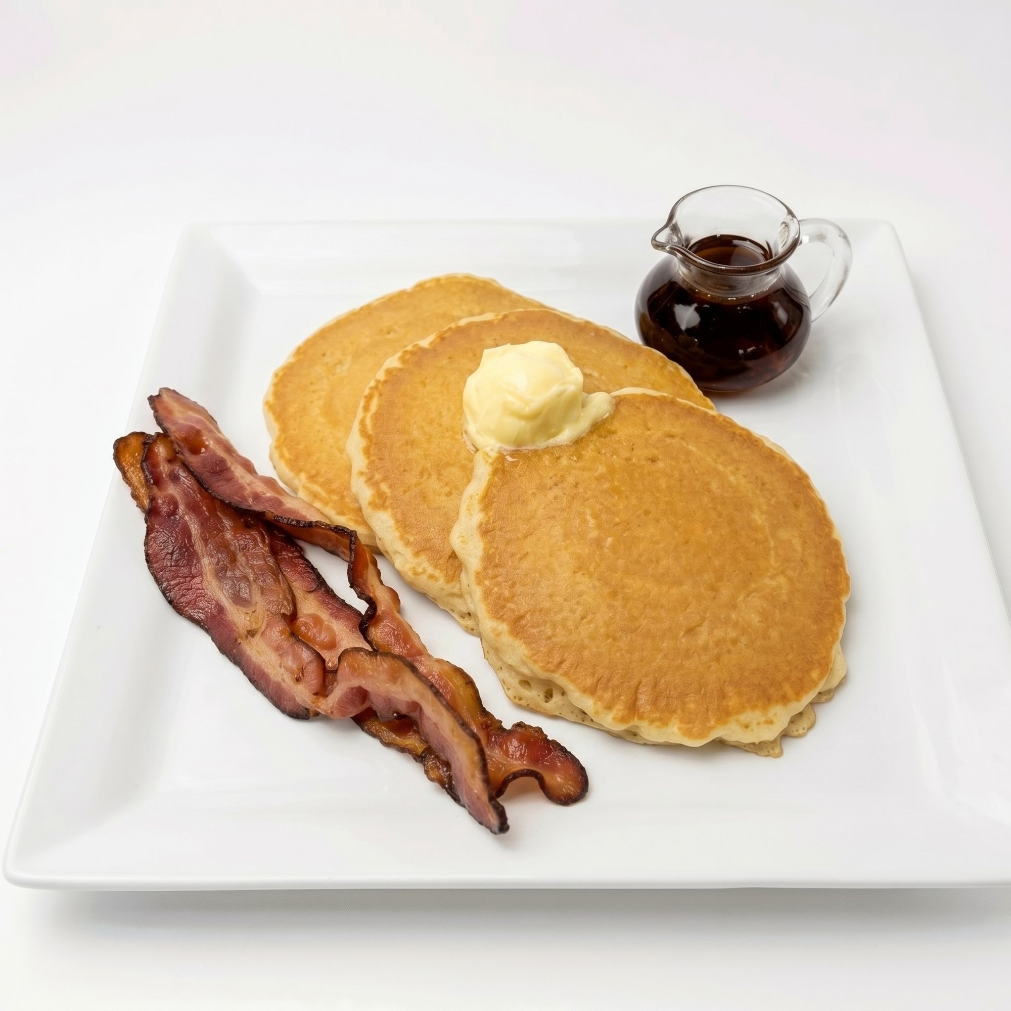 3 Silver Dollar Pancakes & Choice of Meat