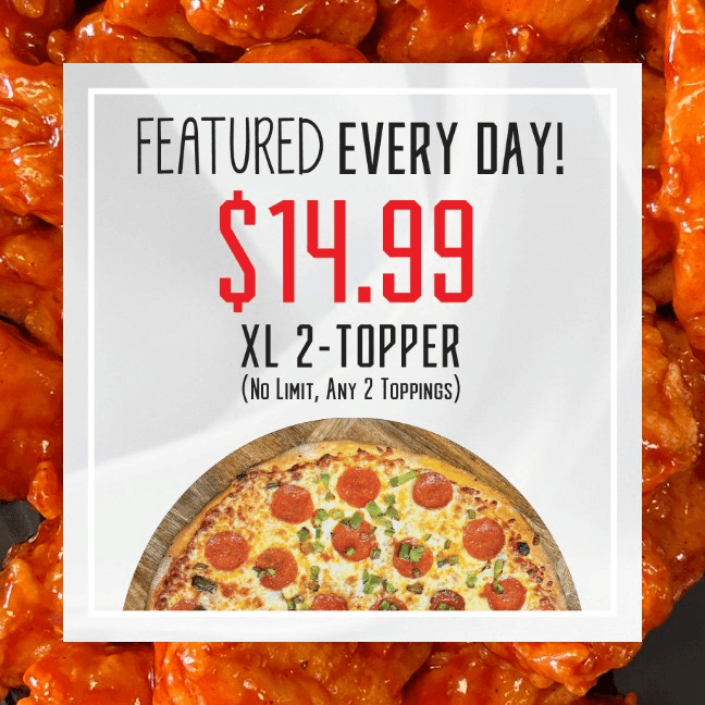 XL 2 Toppings