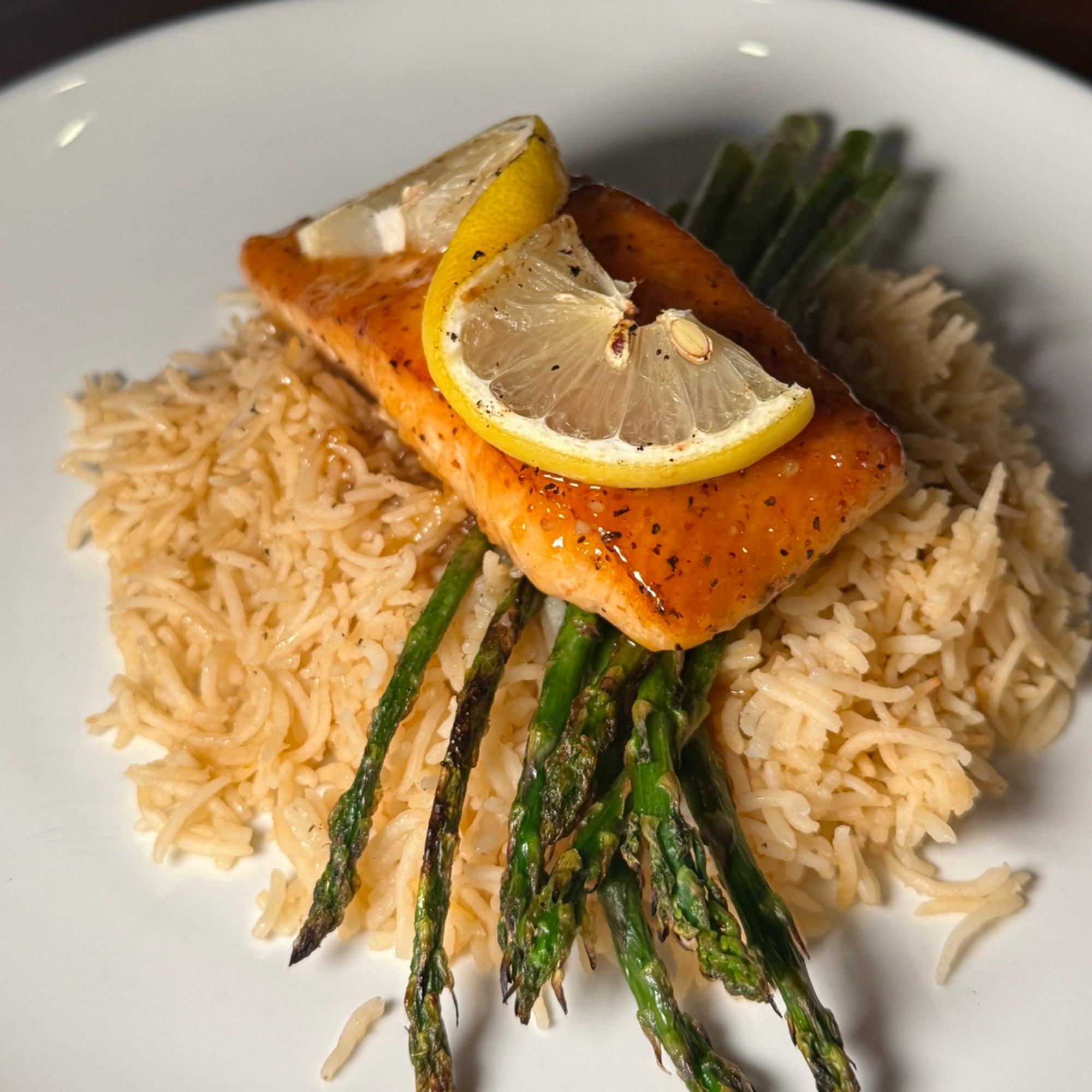 Peach Bourbon Salmon
