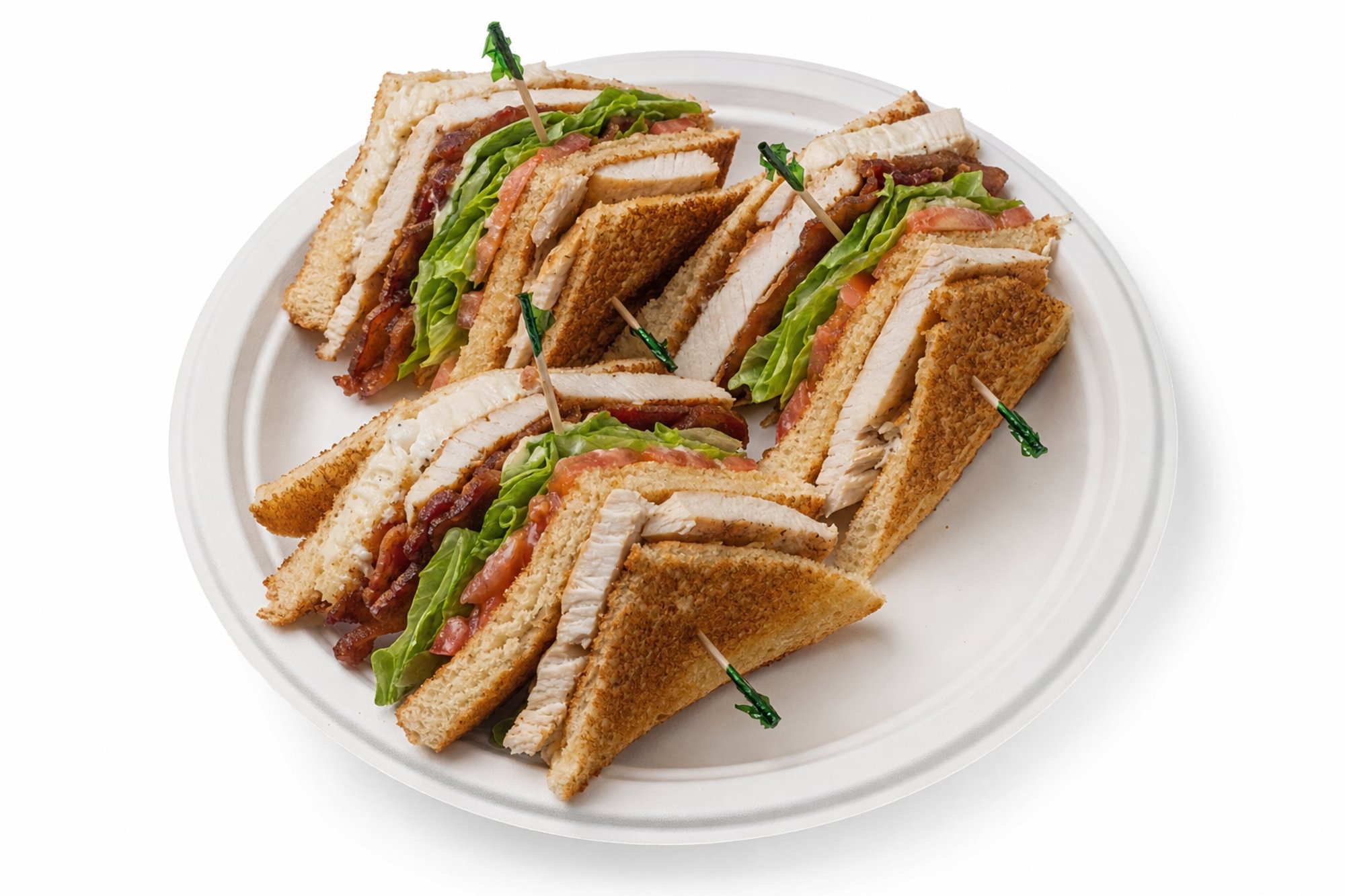 Chicken Club with Beef Bacon