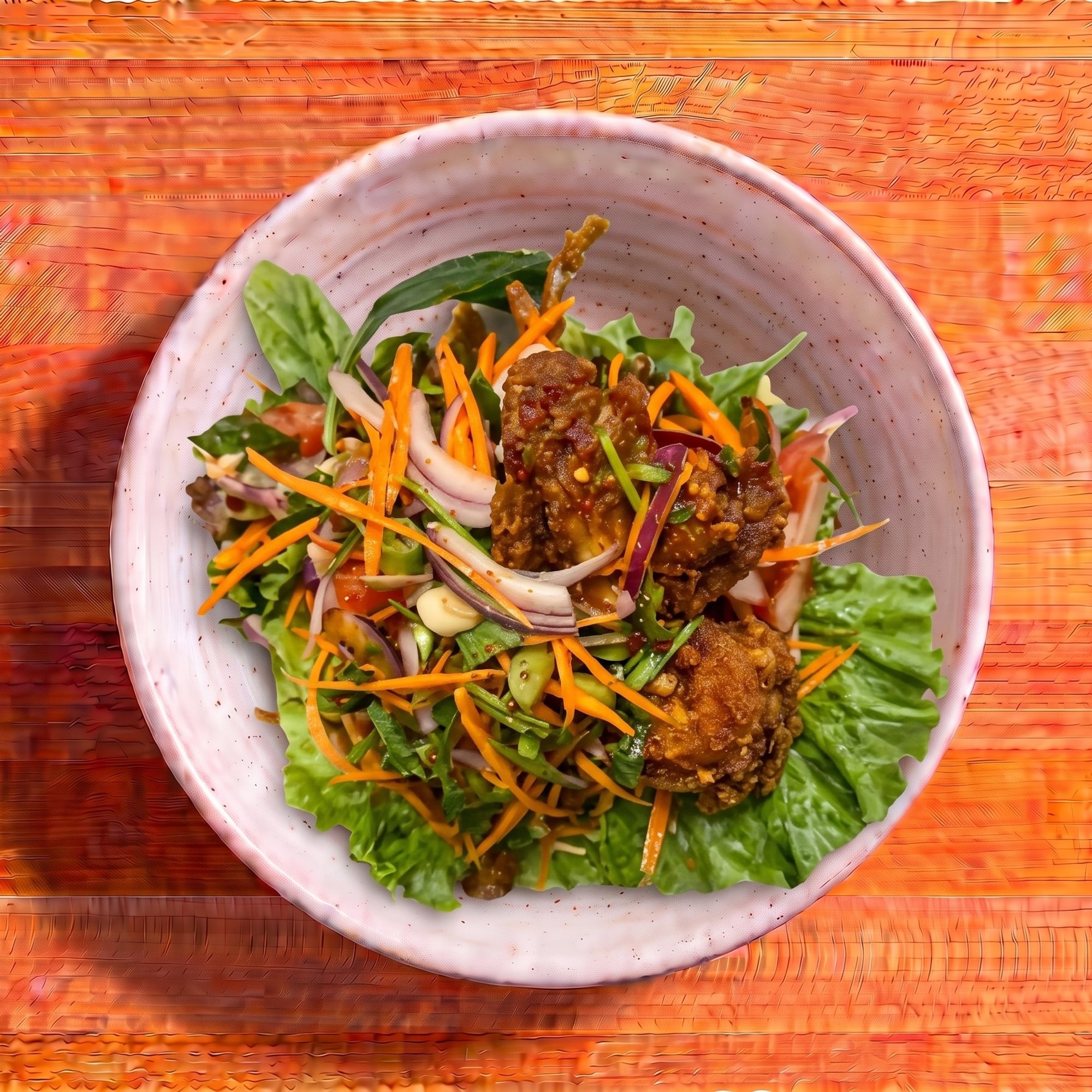 Soft Shell Crab Salad