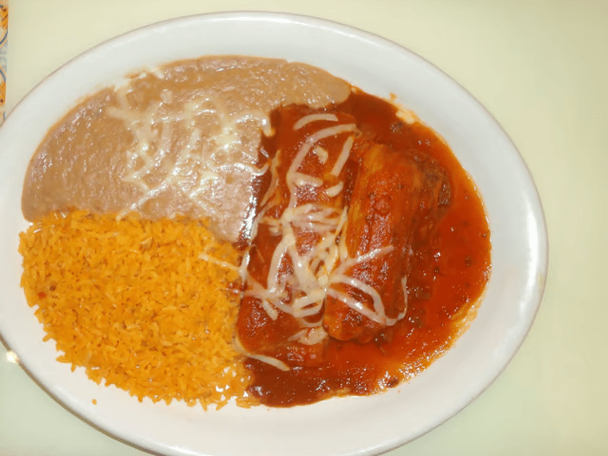 F. One Tamale & One Beef Enchilada