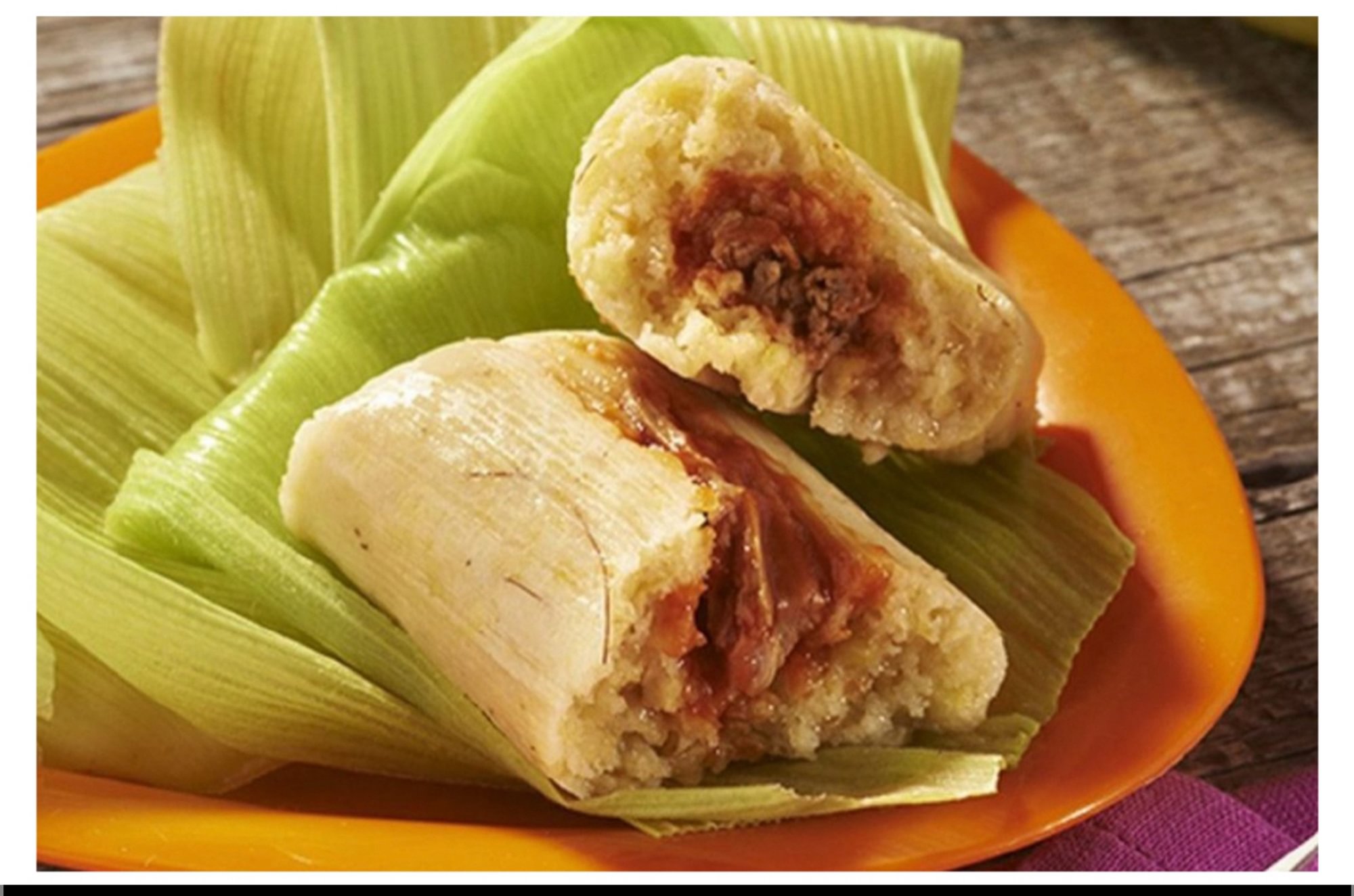 Tamales de Cerdo - Pork Tamales Lunch