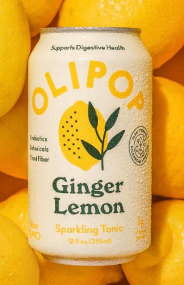Olipop Ginger Lemon 12oz