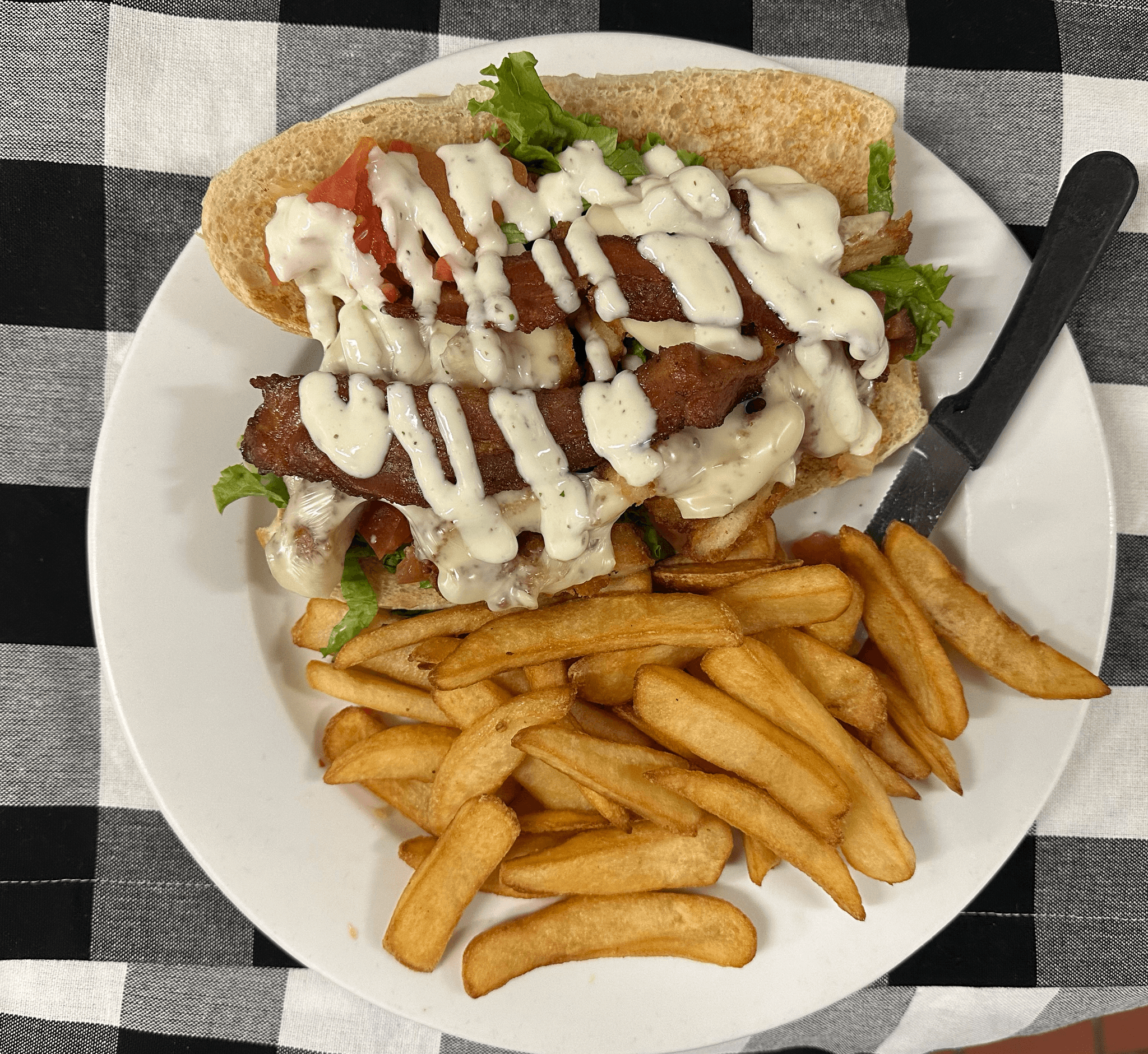 Bacon Crispy Chicken Ranch Grinder