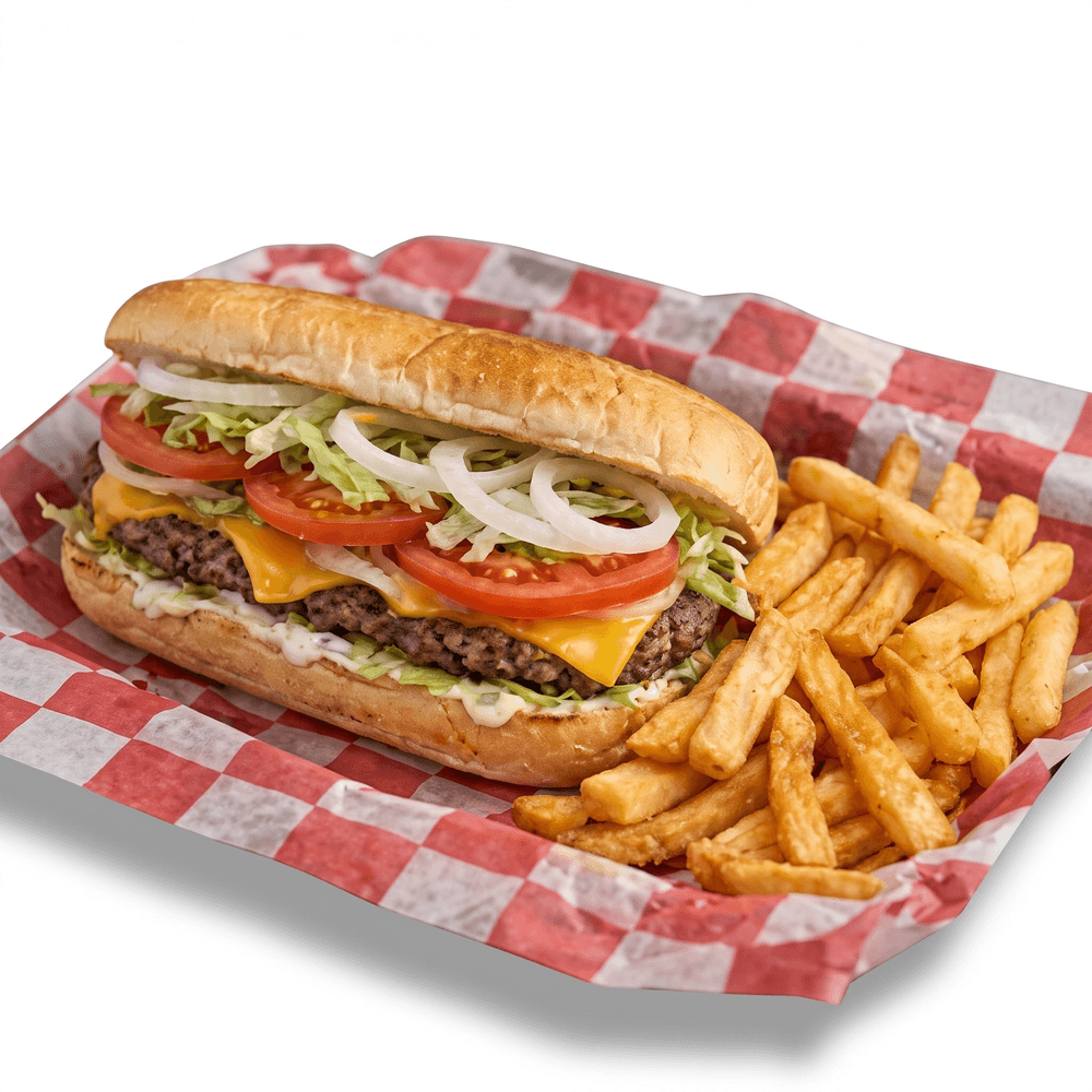 Cheese Burger Regular Sub