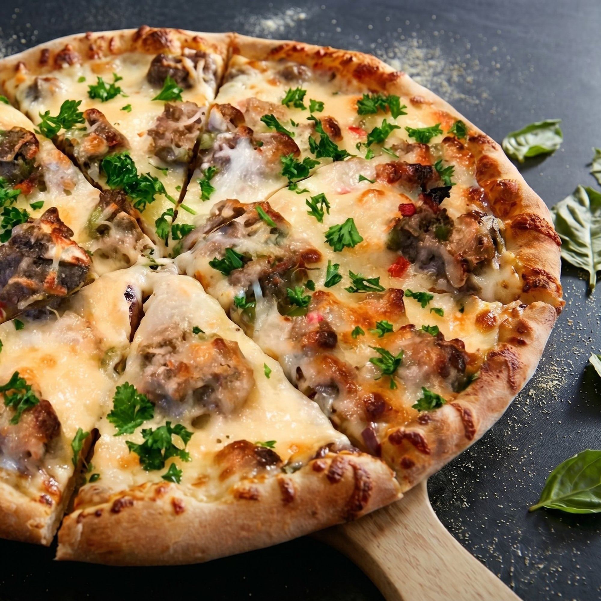 Bianca Steak Pizza