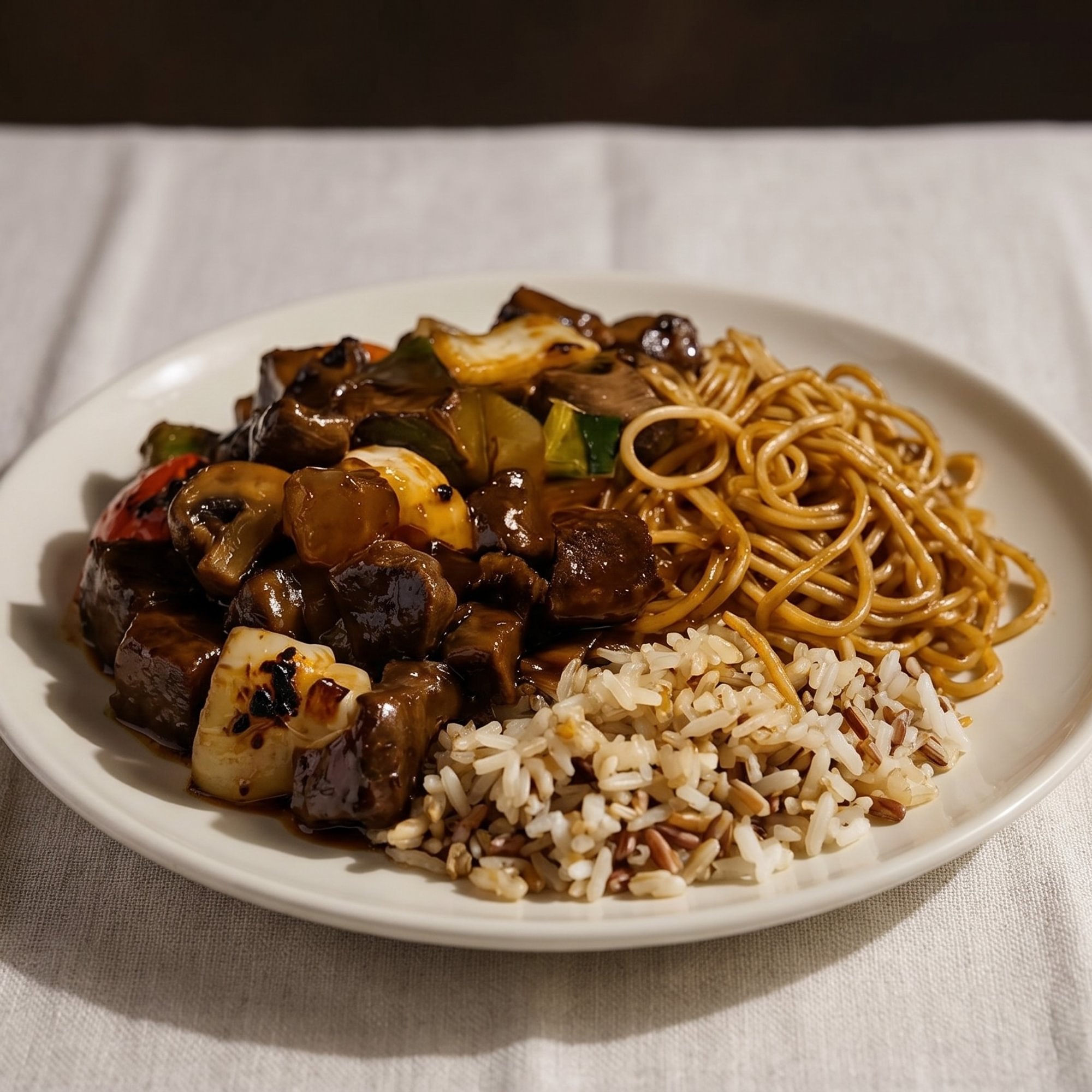 Teriyaki Beef-Shrimp Combo