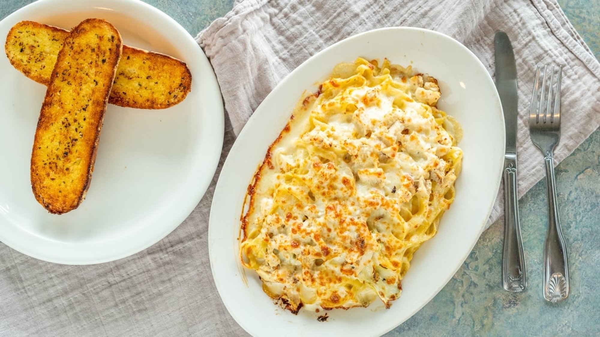Chicken Spaghetti Alfredo