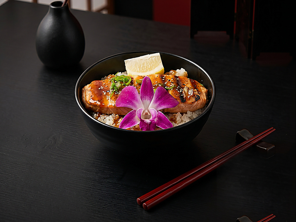 Salmon Teriyaki Rice Bowl