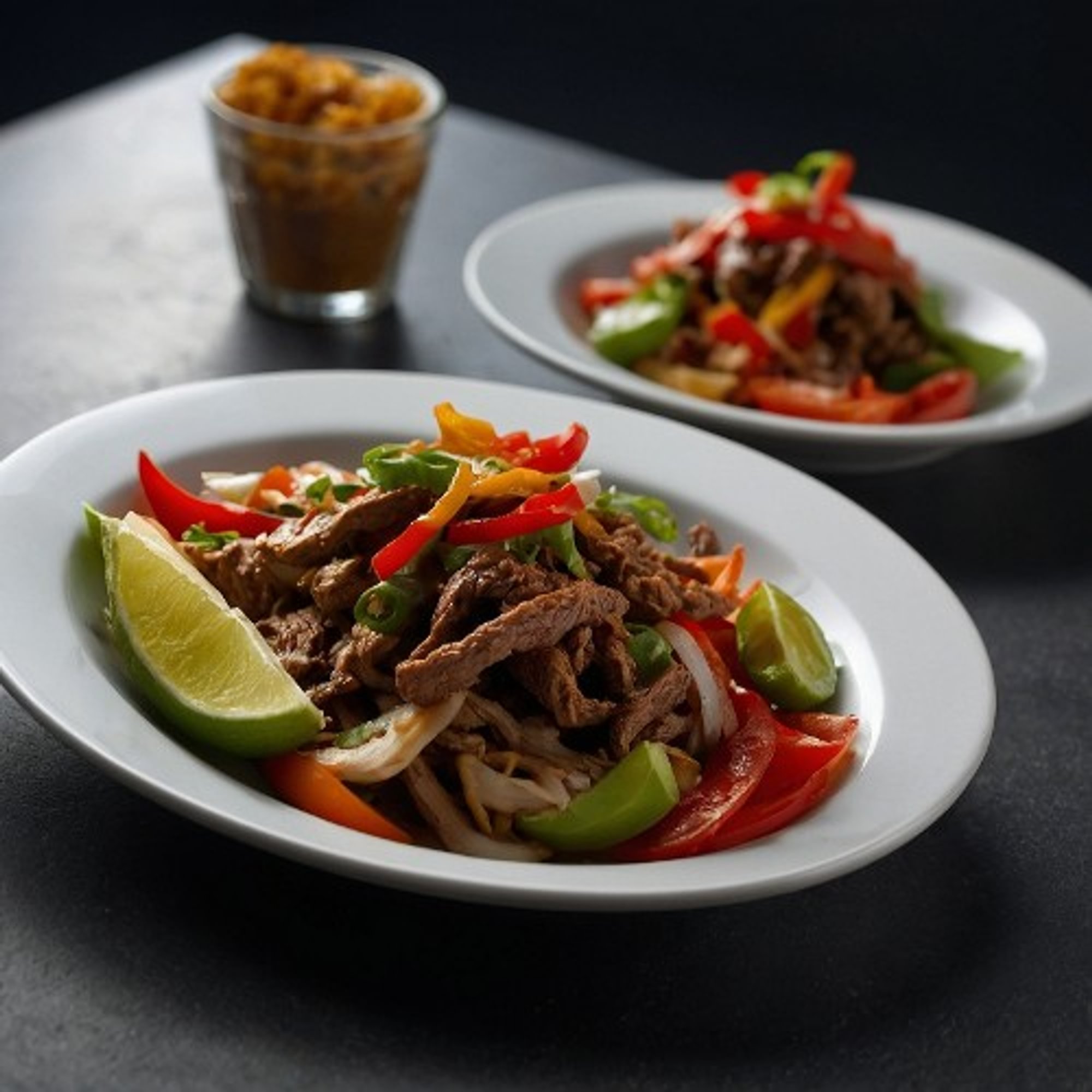 Fajitas (Steak or Chicken) Plate